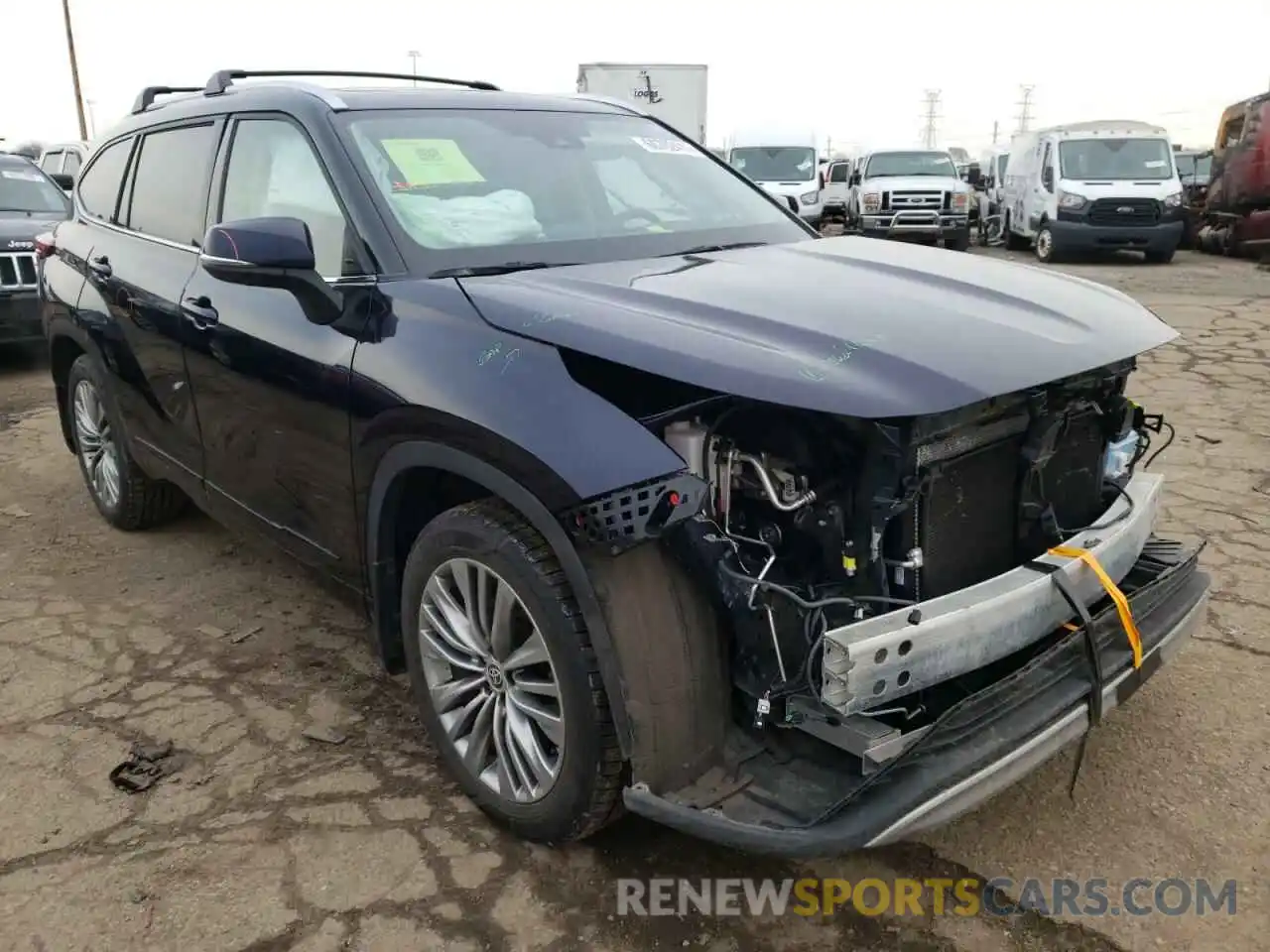 1 Photograph of a damaged car 5TDFZRBH3LS046205 TOYOTA HIGHLANDER 2020