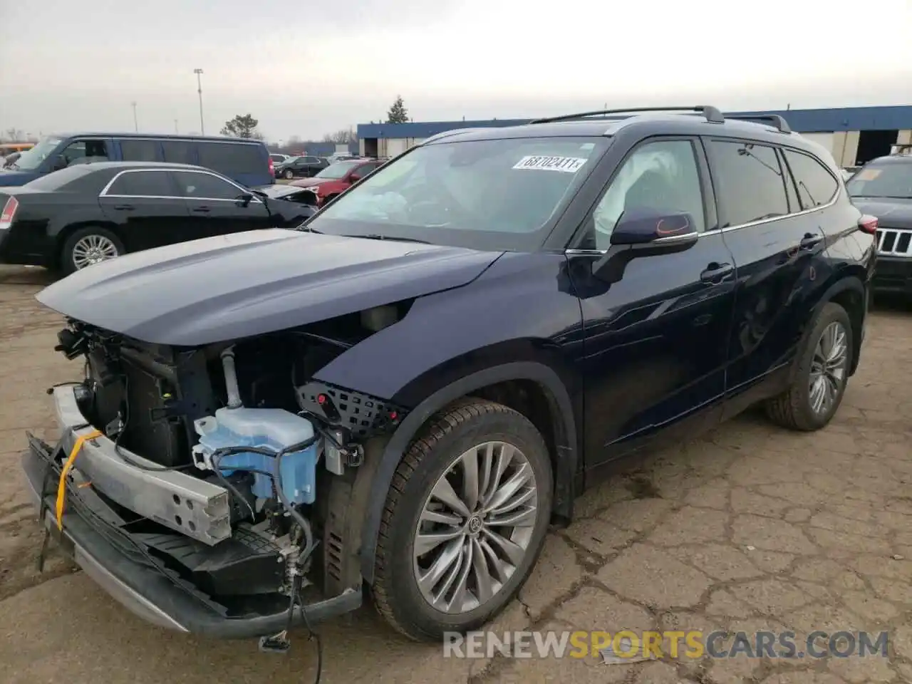 2 Photograph of a damaged car 5TDFZRBH3LS046205 TOYOTA HIGHLANDER 2020