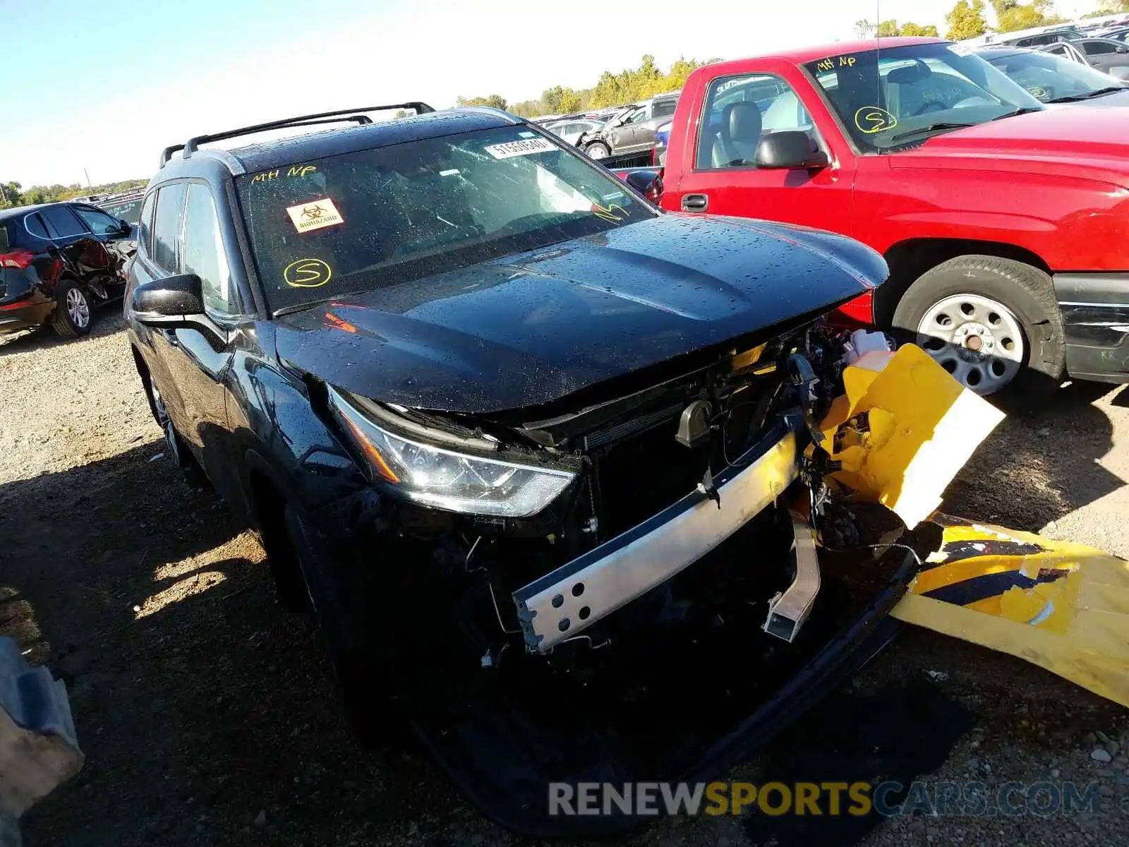 1 Photograph of a damaged car 5TDFZRBH4LS007932 TOYOTA HIGHLANDER 2020