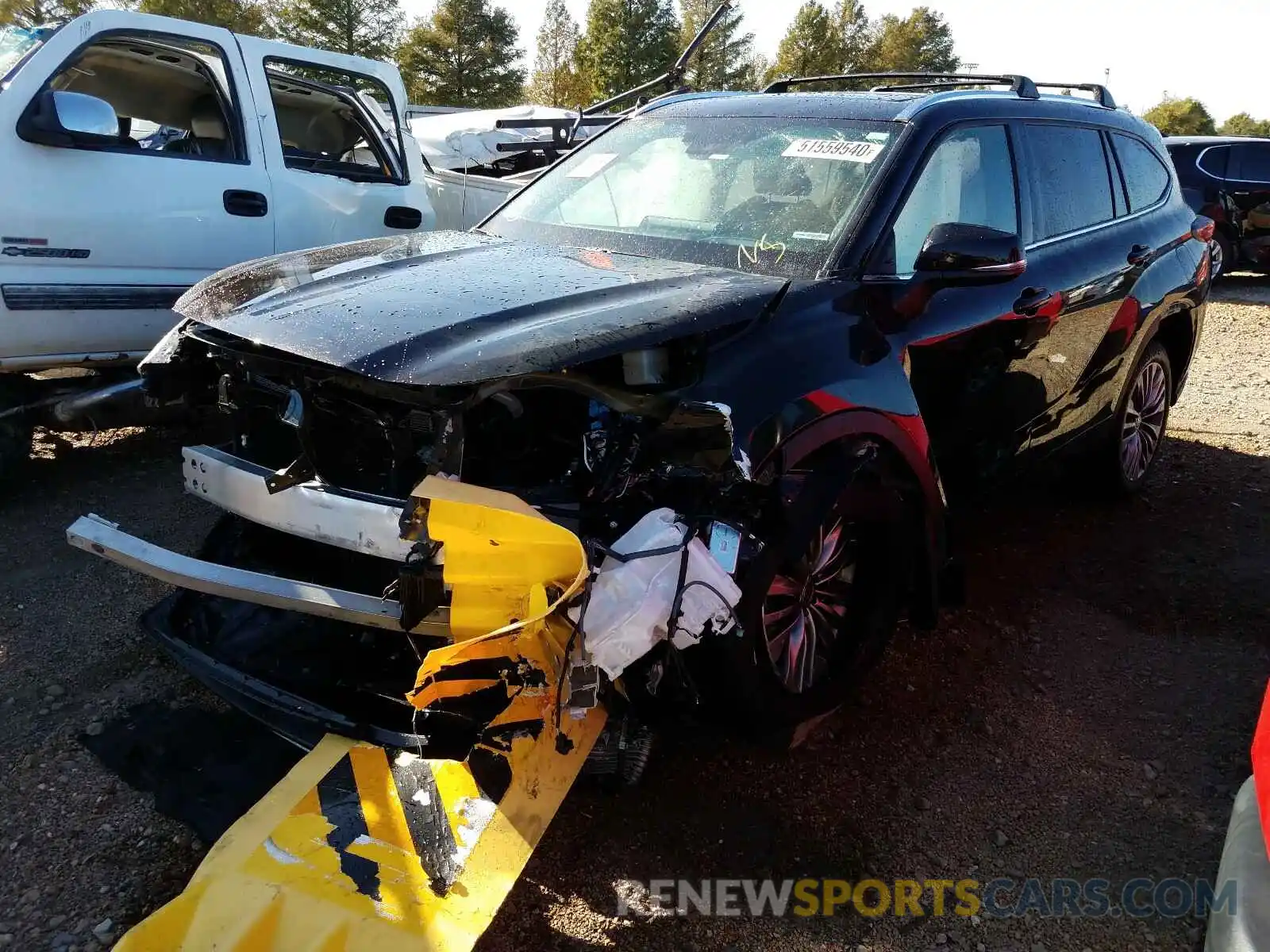 2 Photograph of a damaged car 5TDFZRBH4LS007932 TOYOTA HIGHLANDER 2020