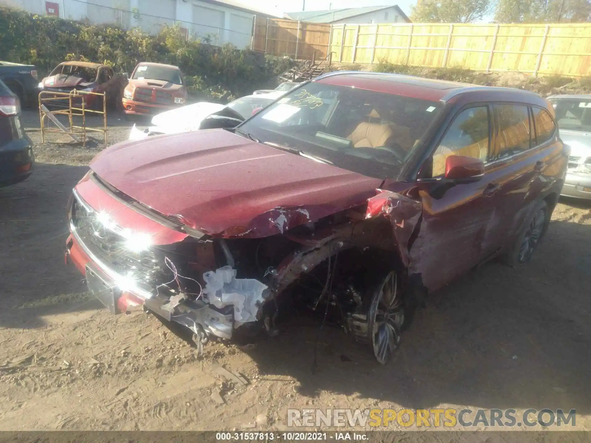 2 Photograph of a damaged car 5TDFZRBH4LS036864 TOYOTA HIGHLANDER 2020