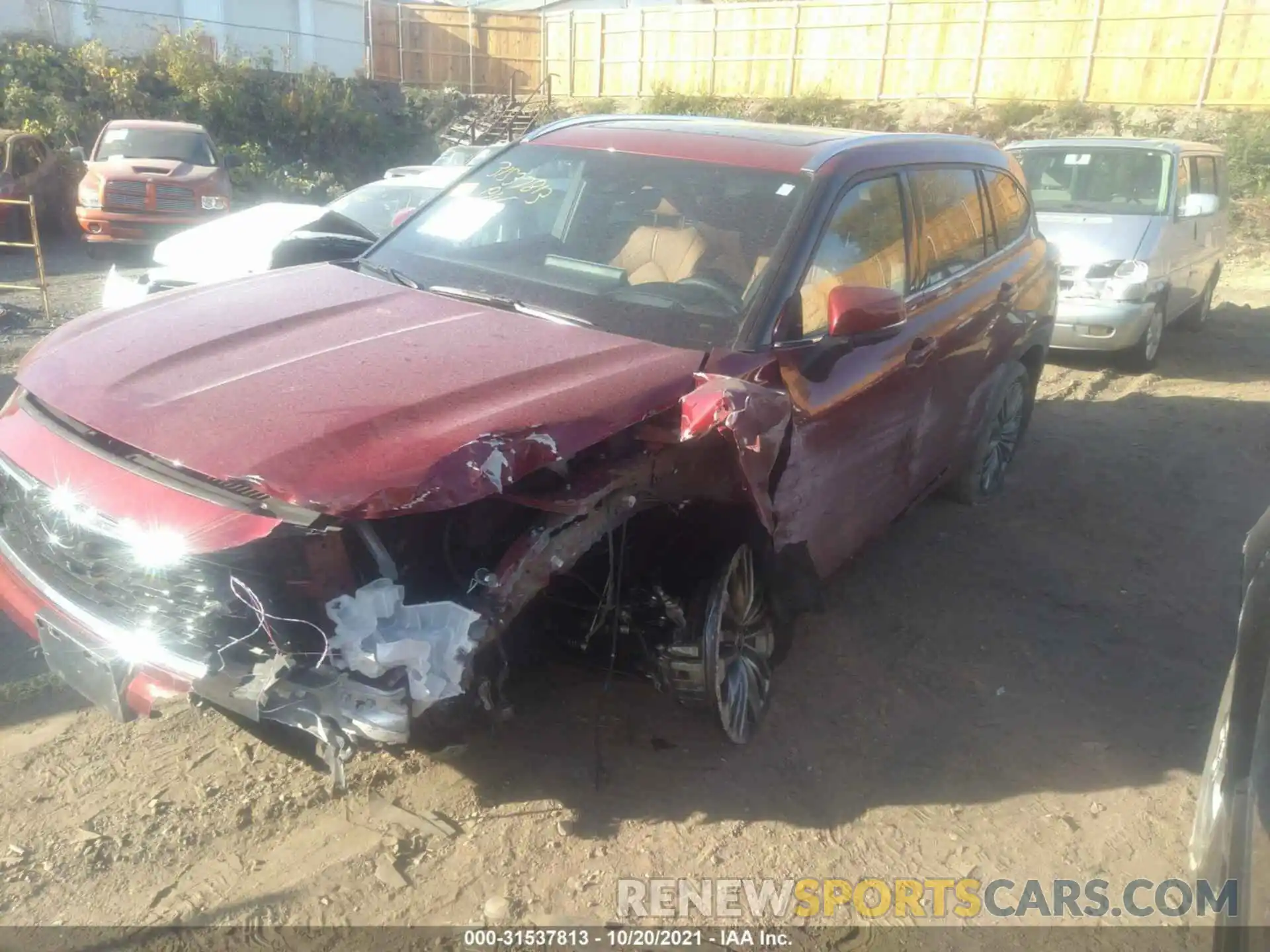 6 Photograph of a damaged car 5TDFZRBH4LS036864 TOYOTA HIGHLANDER 2020