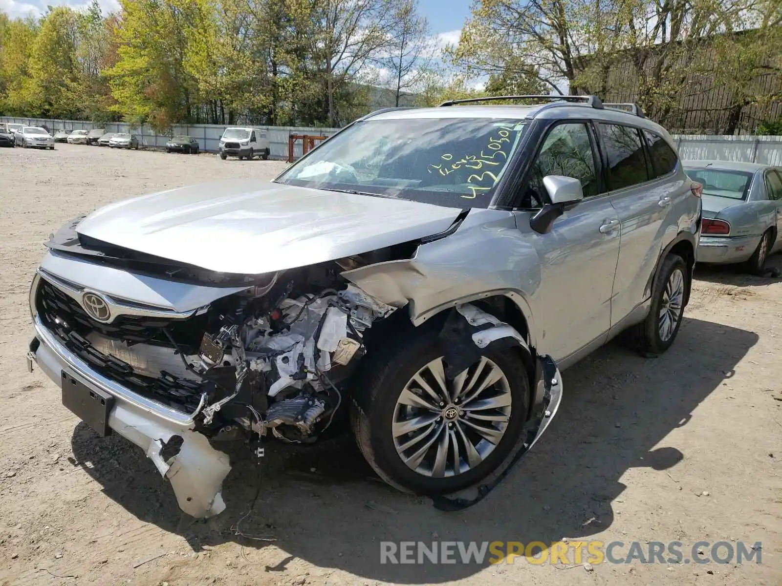 2 Photograph of a damaged car 5TDFZRBH4LS054068 TOYOTA HIGHLANDER 2020