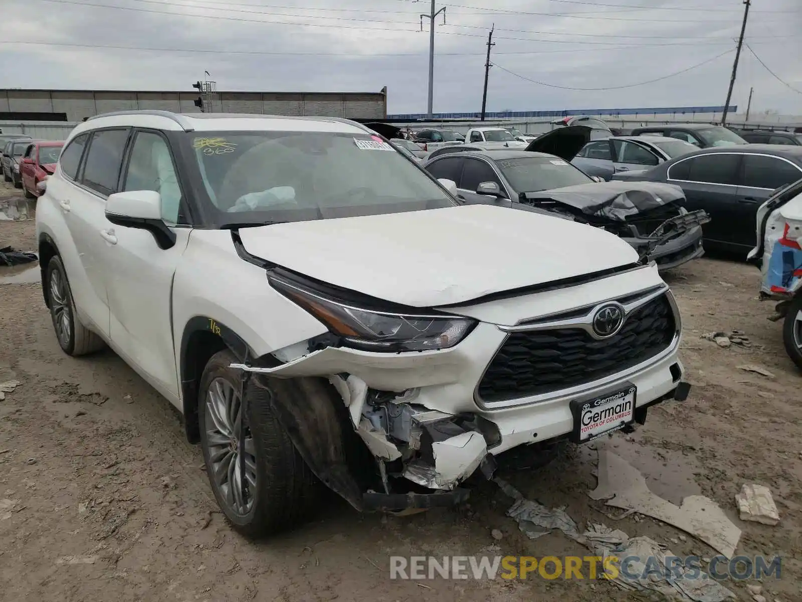 1 Photograph of a damaged car 5TDFZRBH6LS026451 TOYOTA HIGHLANDER 2020