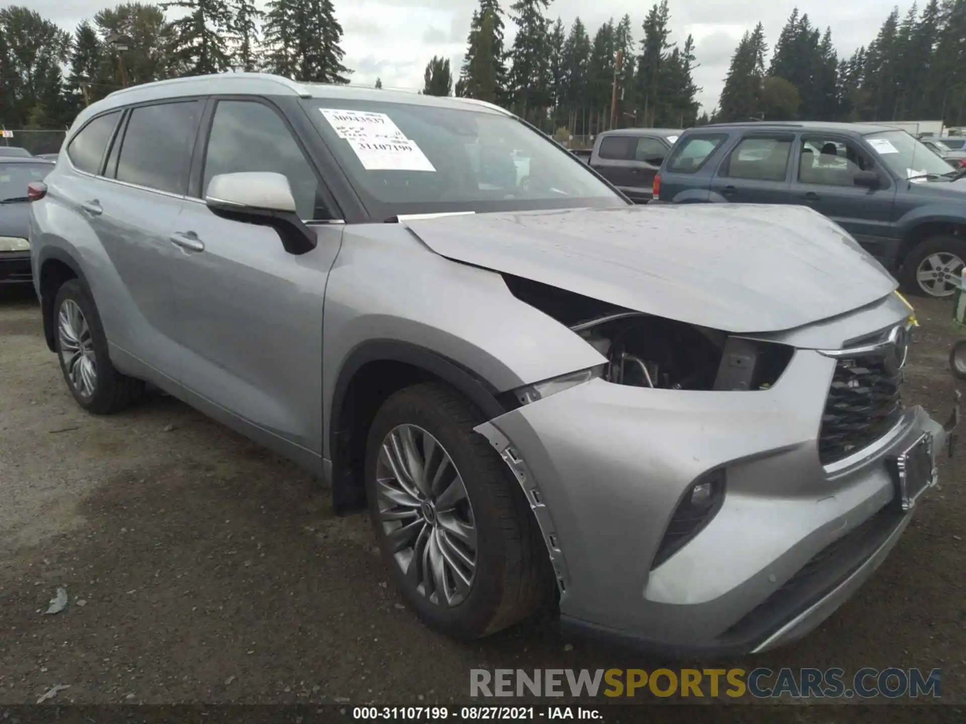 1 Photograph of a damaged car 5TDFZRBH6LS027230 TOYOTA HIGHLANDER 2020