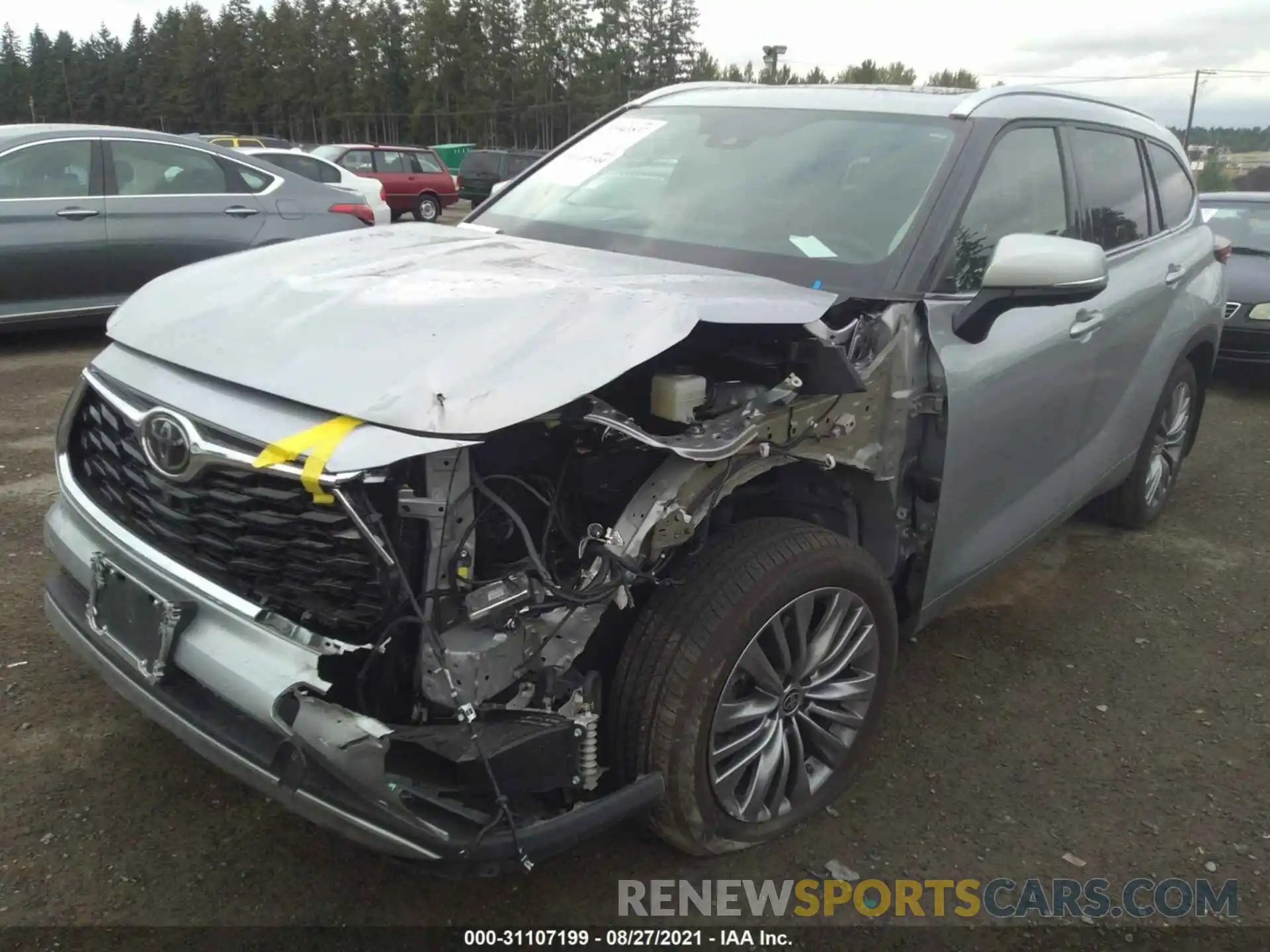 2 Photograph of a damaged car 5TDFZRBH6LS027230 TOYOTA HIGHLANDER 2020