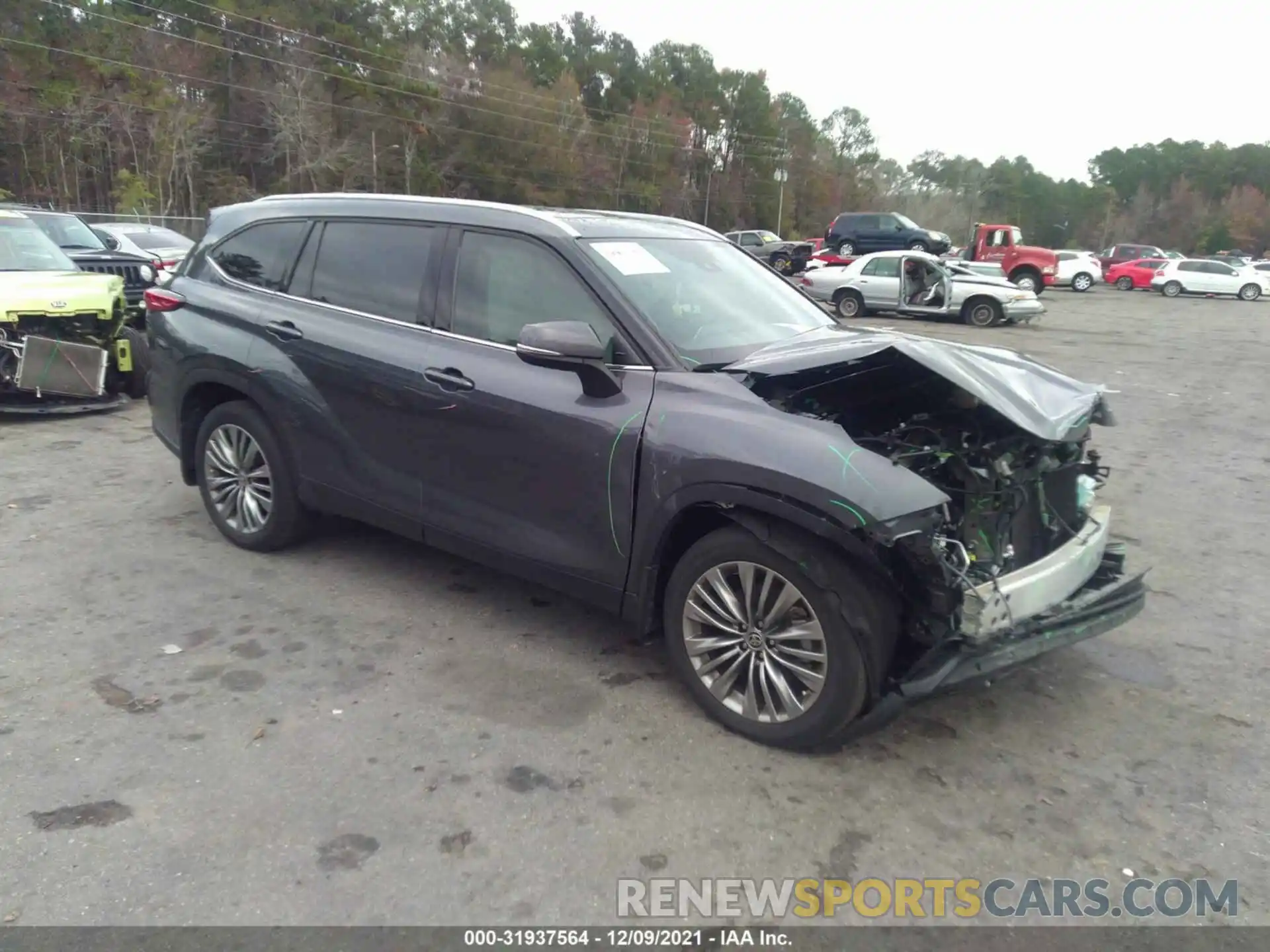 1 Photograph of a damaged car 5TDFZRBH7LS007682 TOYOTA HIGHLANDER 2020