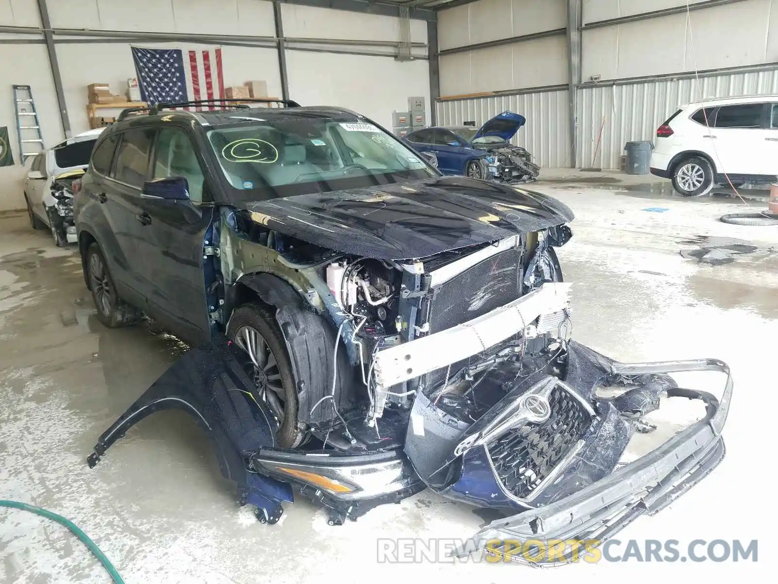 1 Photograph of a damaged car 5TDFZRBH7LS025230 TOYOTA HIGHLANDER 2020