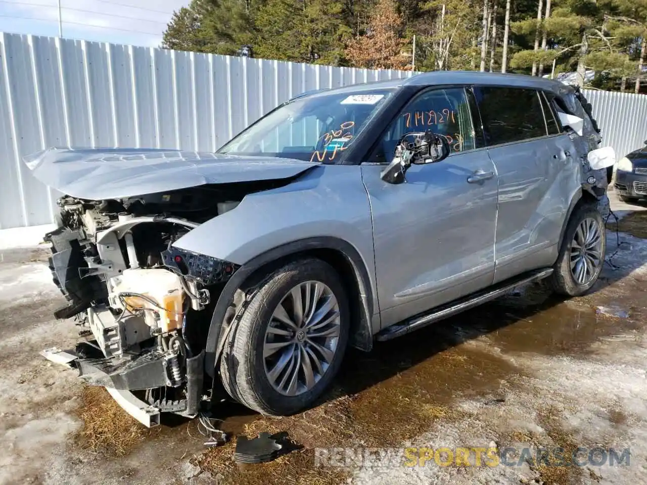 2 Photograph of a damaged car 5TDFZRBH7LS035630 TOYOTA HIGHLANDER 2020