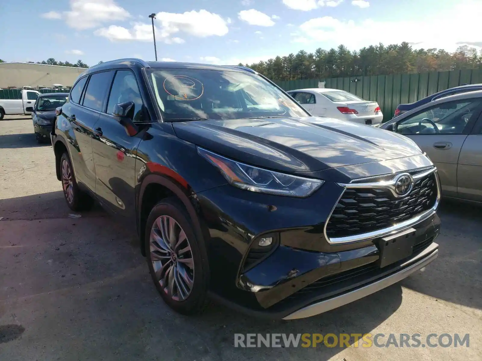 1 Photograph of a damaged car 5TDFZRBH8LS054784 TOYOTA HIGHLANDER 2020