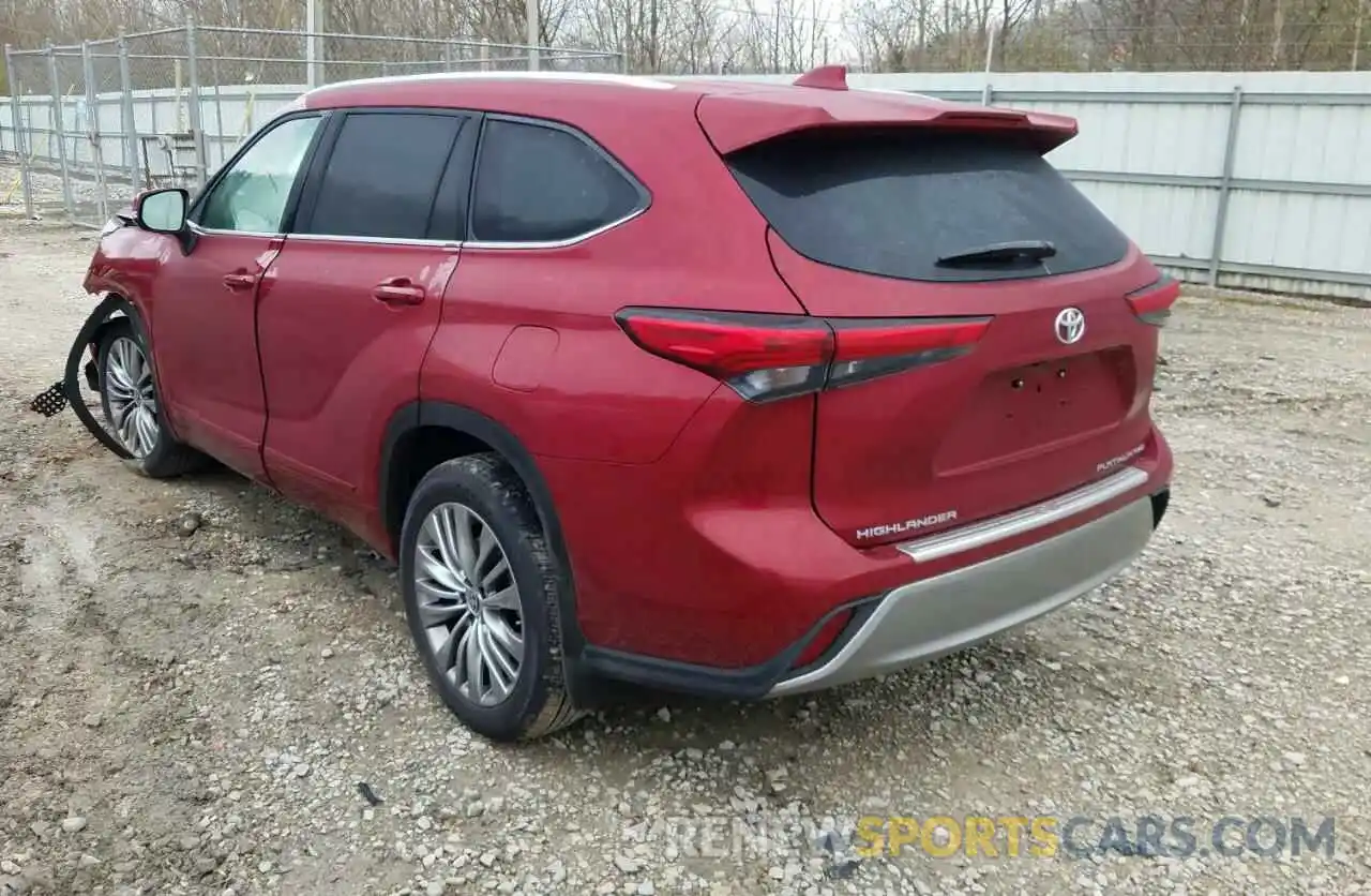 3 Photograph of a damaged car 5TDFZRBH9LS026220 TOYOTA HIGHLANDER 2020