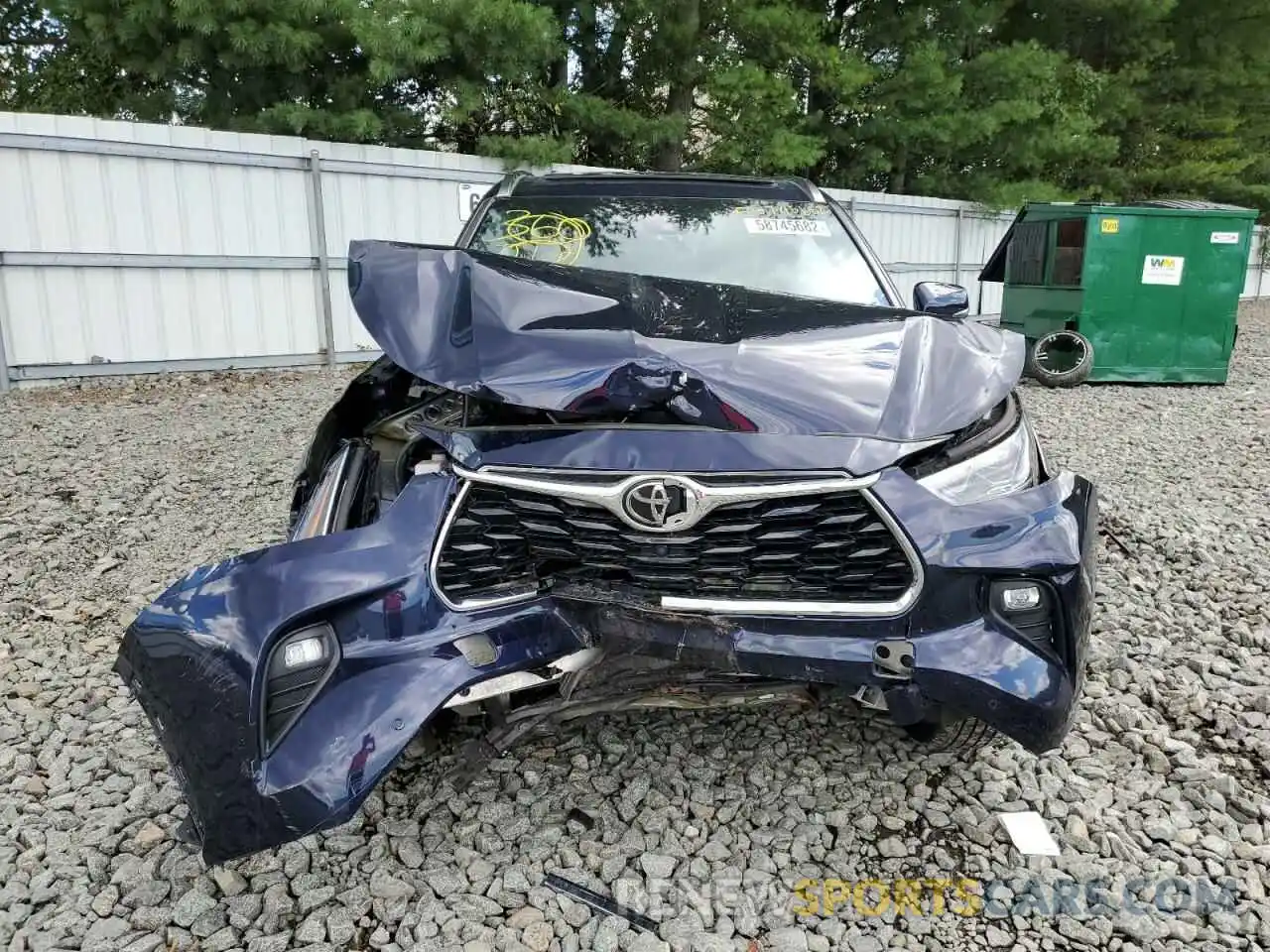 7 Photograph of a damaged car 5TDFZRBH9LS052283 TOYOTA HIGHLANDER 2020