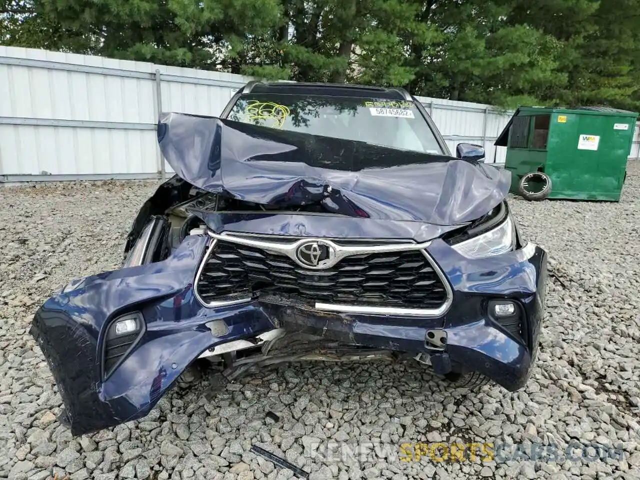 9 Photograph of a damaged car 5TDFZRBH9LS052283 TOYOTA HIGHLANDER 2020