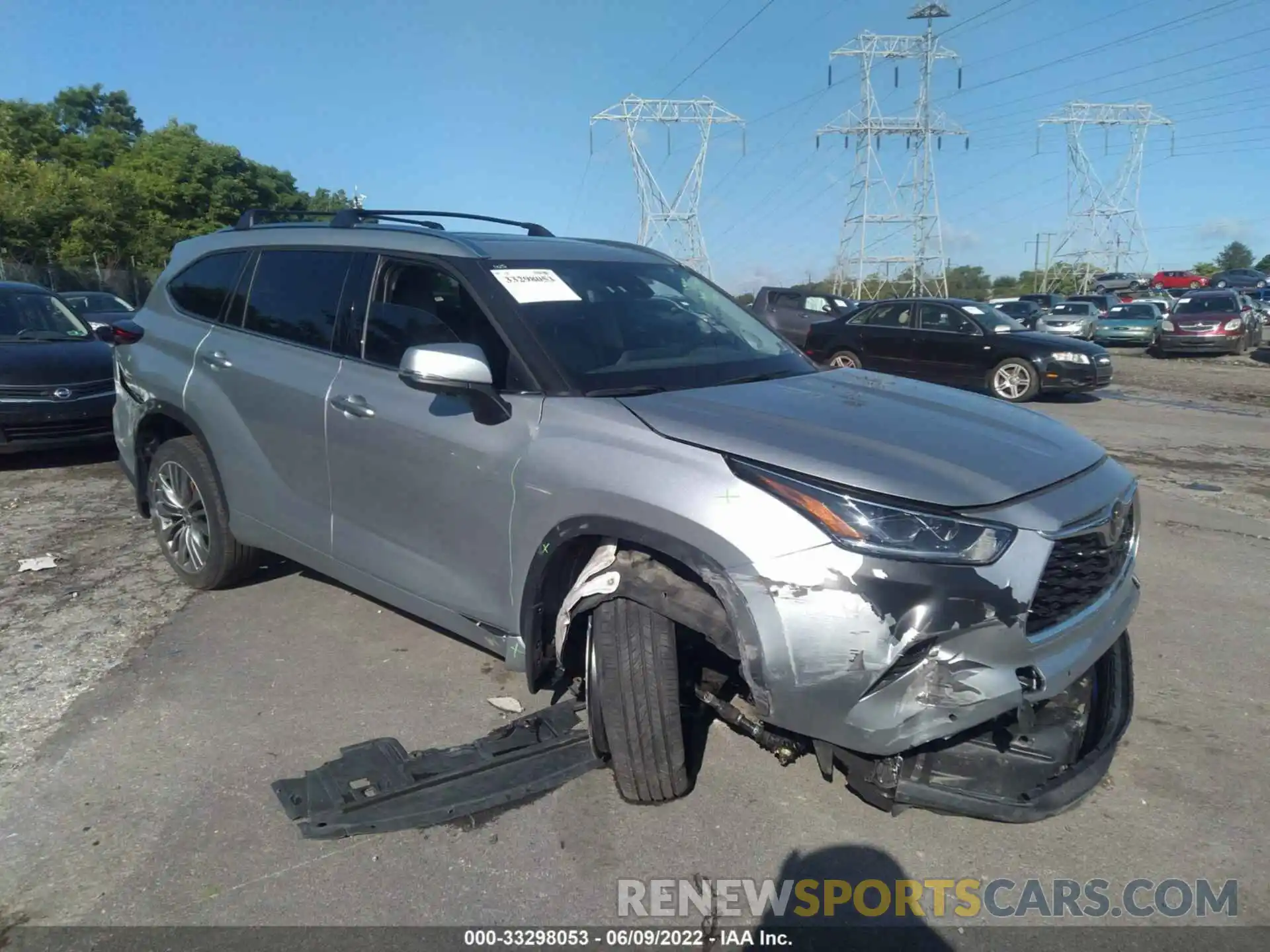 1 Photograph of a damaged car 5TDFZRBH9LS053238 TOYOTA HIGHLANDER 2020