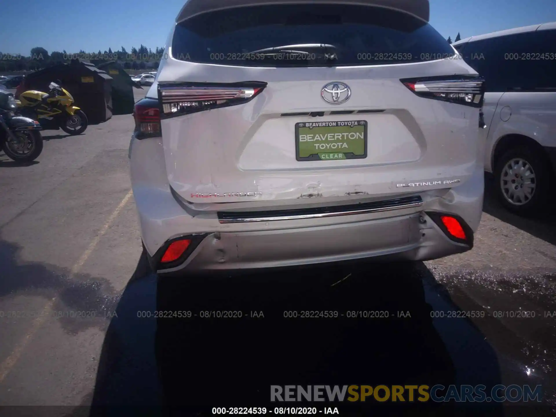 6 Photograph of a damaged car 5TDFZRBHXLS023620 TOYOTA HIGHLANDER 2020