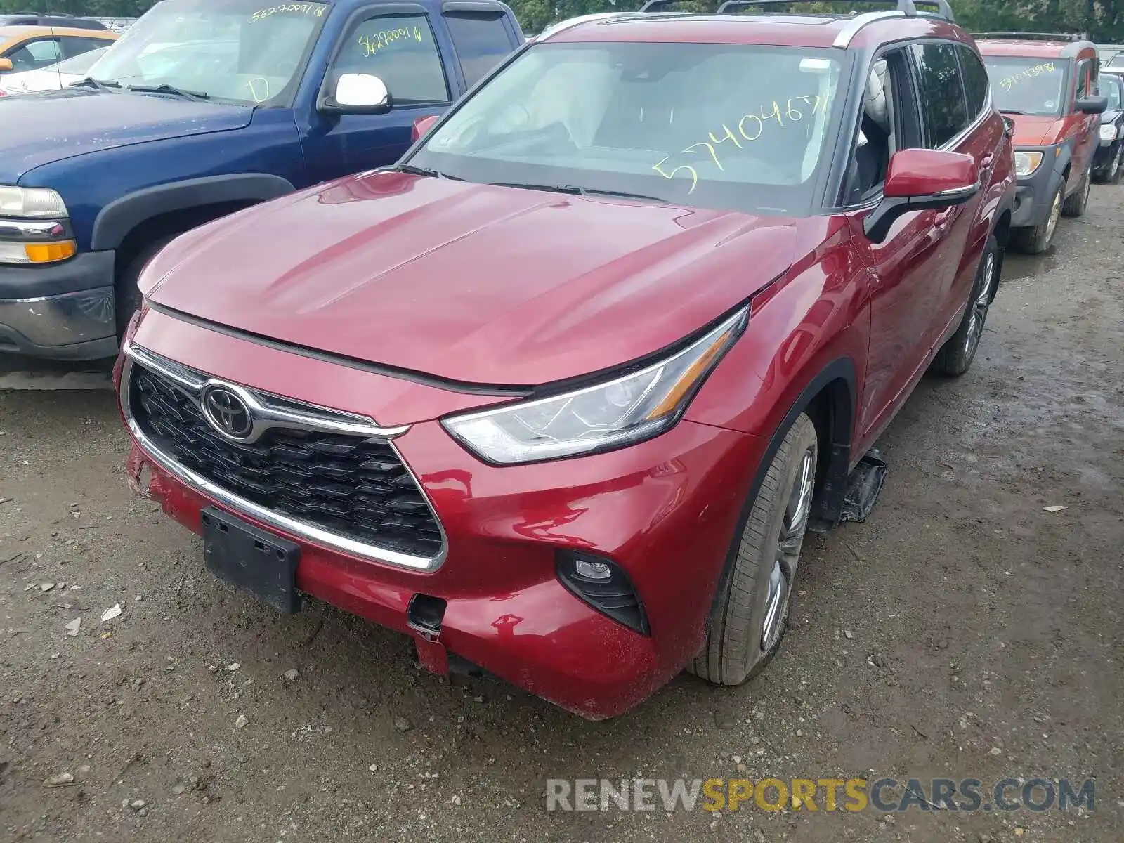 2 Photograph of a damaged car 5TDFZRBHXLS033127 TOYOTA HIGHLANDER 2020