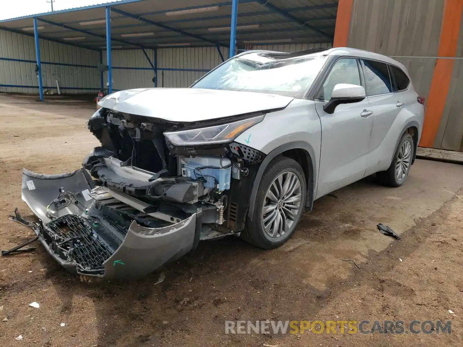 2 Photograph of a damaged car 5TDFZRBHXLS037789 TOYOTA HIGHLANDER 2020