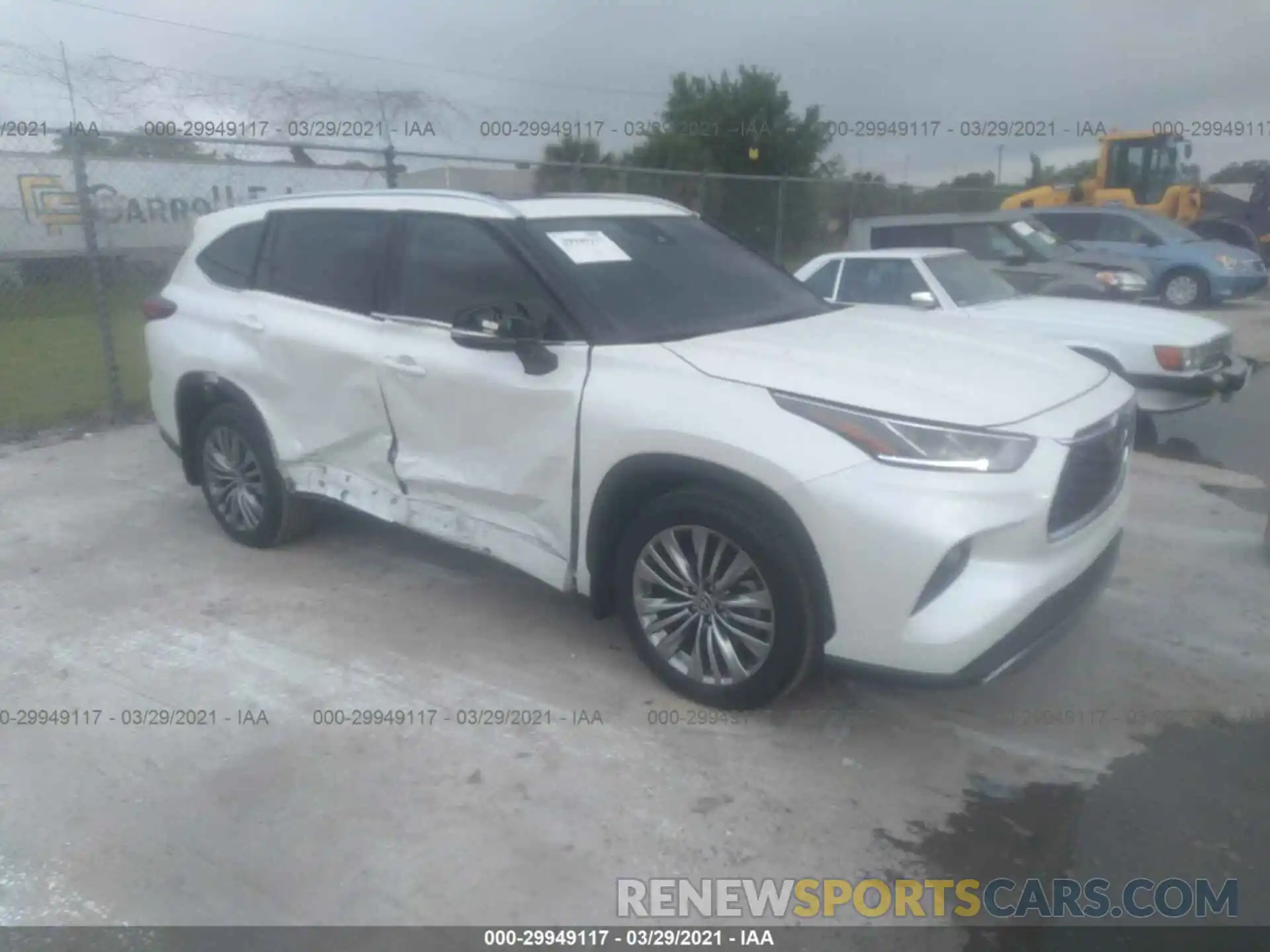 1 Photograph of a damaged car 5TDFZRBHXLS042717 TOYOTA HIGHLANDER 2020