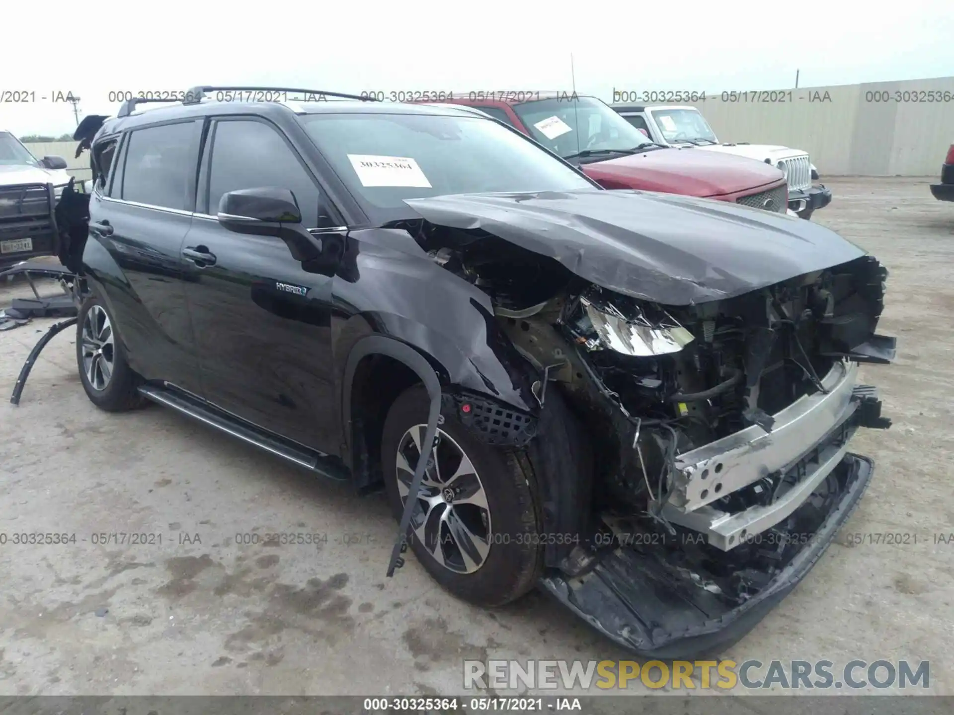 1 Photograph of a damaged car 5TDGARAH0LS003535 TOYOTA HIGHLANDER 2020