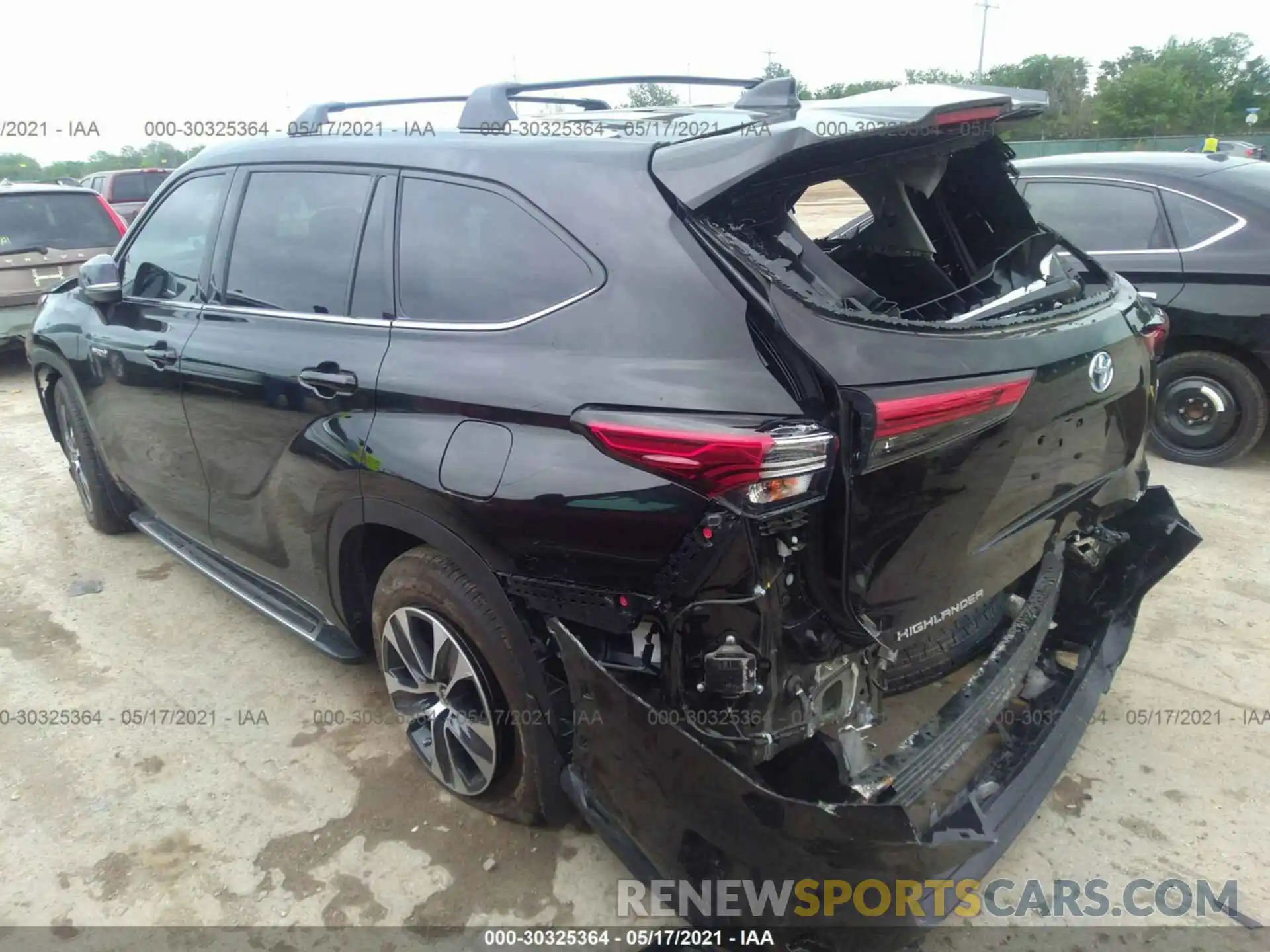 3 Фотография поврежденного автомобиля 5TDGARAH0LS003535 TOYOTA HIGHLANDER 2020