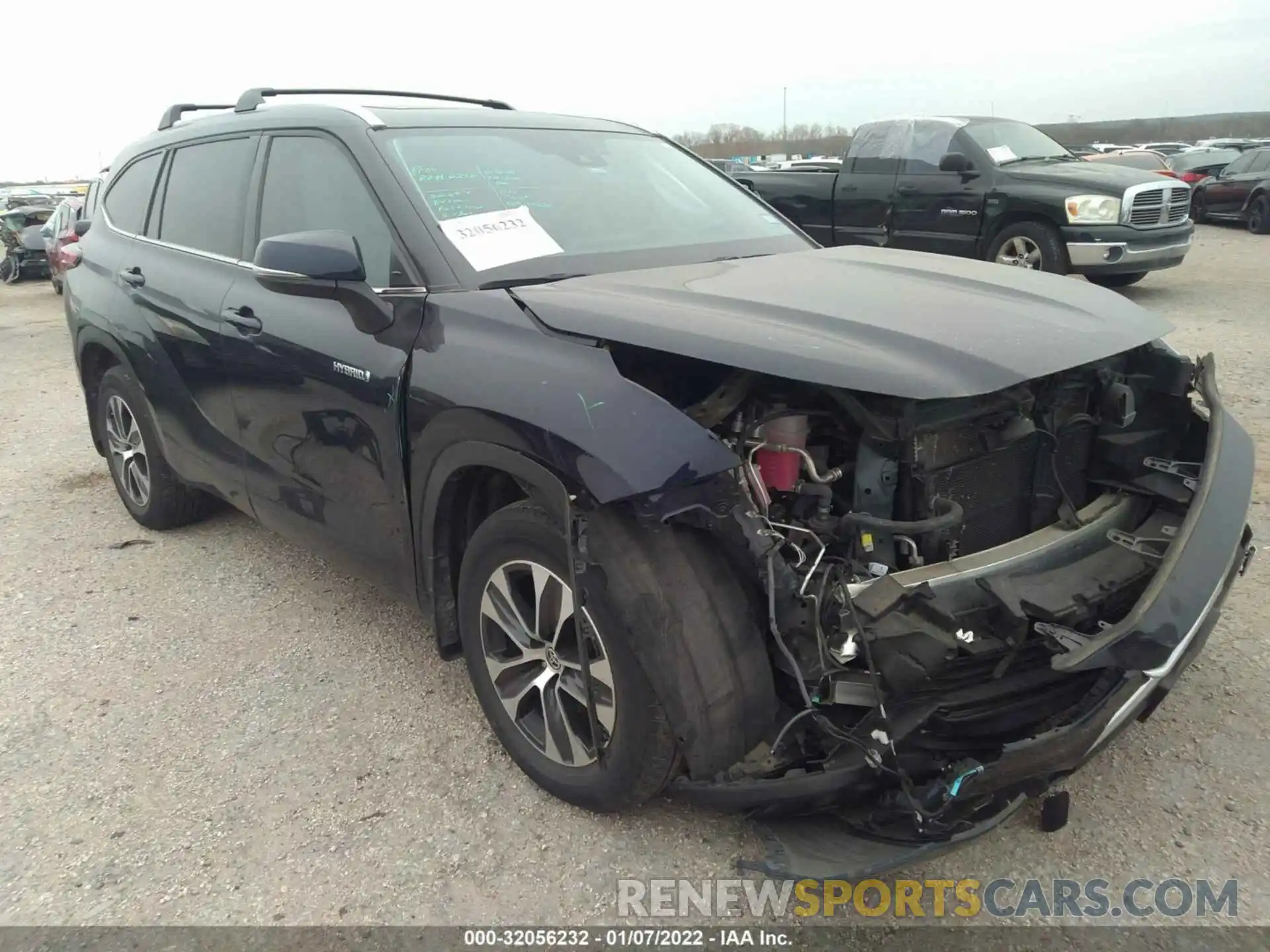 1 Photograph of a damaged car 5TDGARAH0LS500200 TOYOTA HIGHLANDER 2020