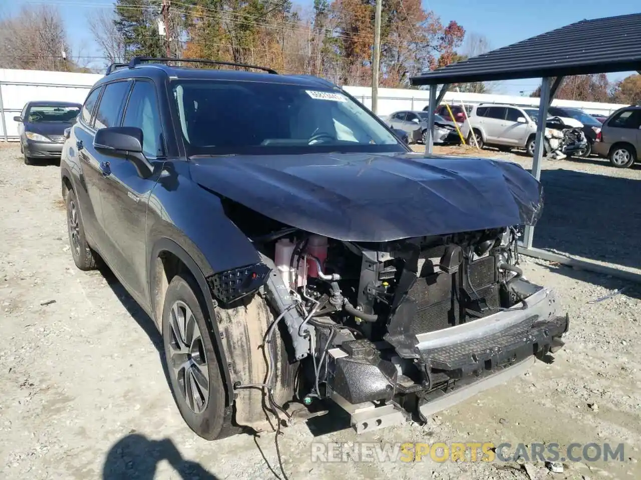 1 Photograph of a damaged car 5TDGARAH2LS503177 TOYOTA HIGHLANDER 2020