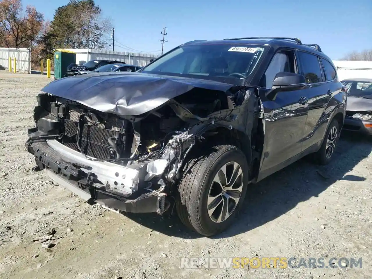 2 Photograph of a damaged car 5TDGARAH2LS503177 TOYOTA HIGHLANDER 2020