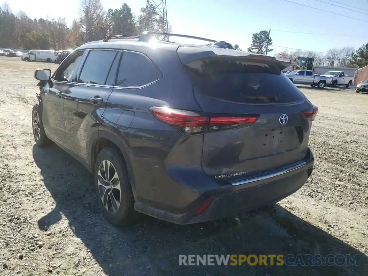 3 Photograph of a damaged car 5TDGARAH2LS503177 TOYOTA HIGHLANDER 2020