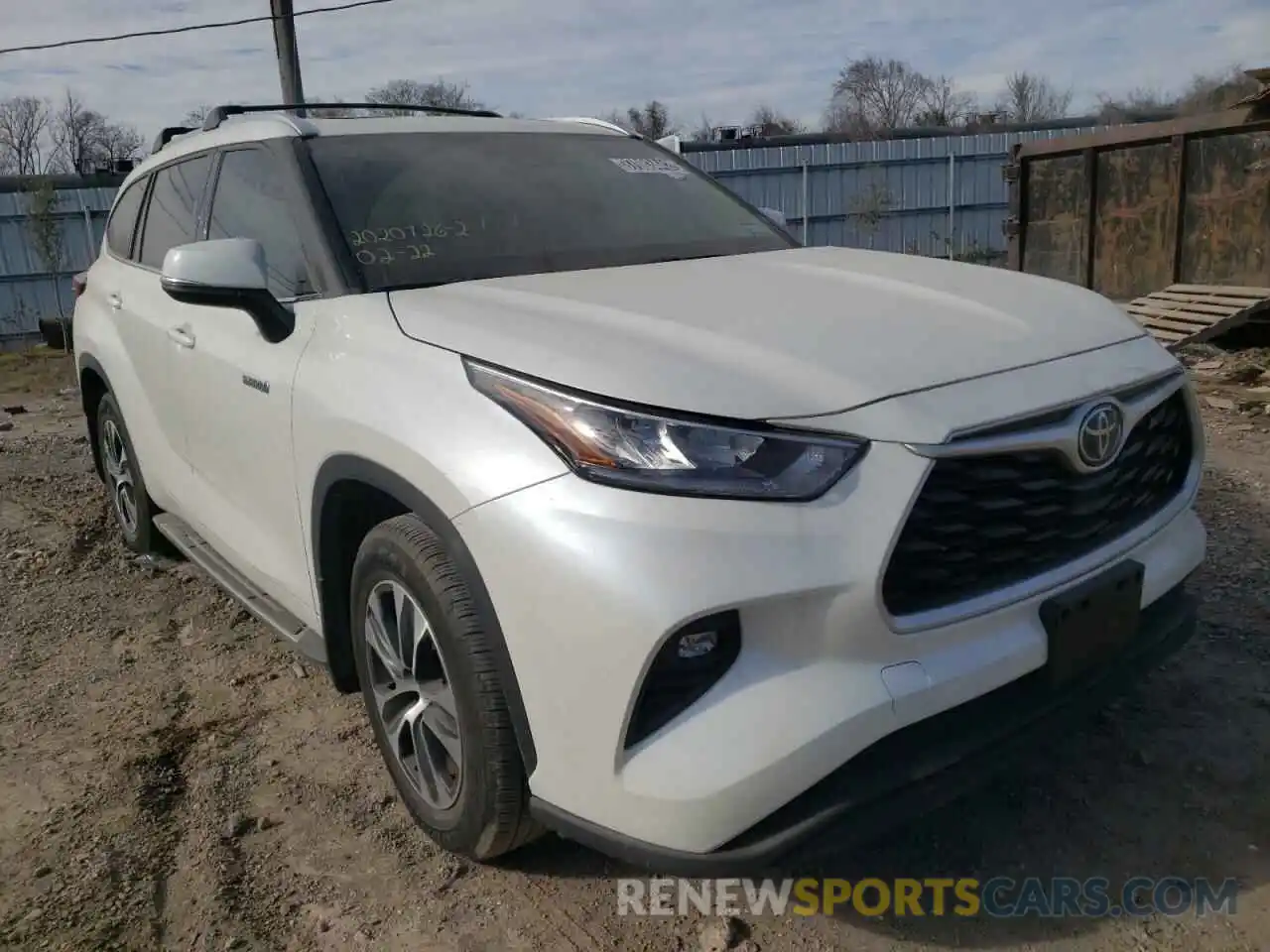 1 Photograph of a damaged car 5TDGARAH4LS502581 TOYOTA HIGHLANDER 2020