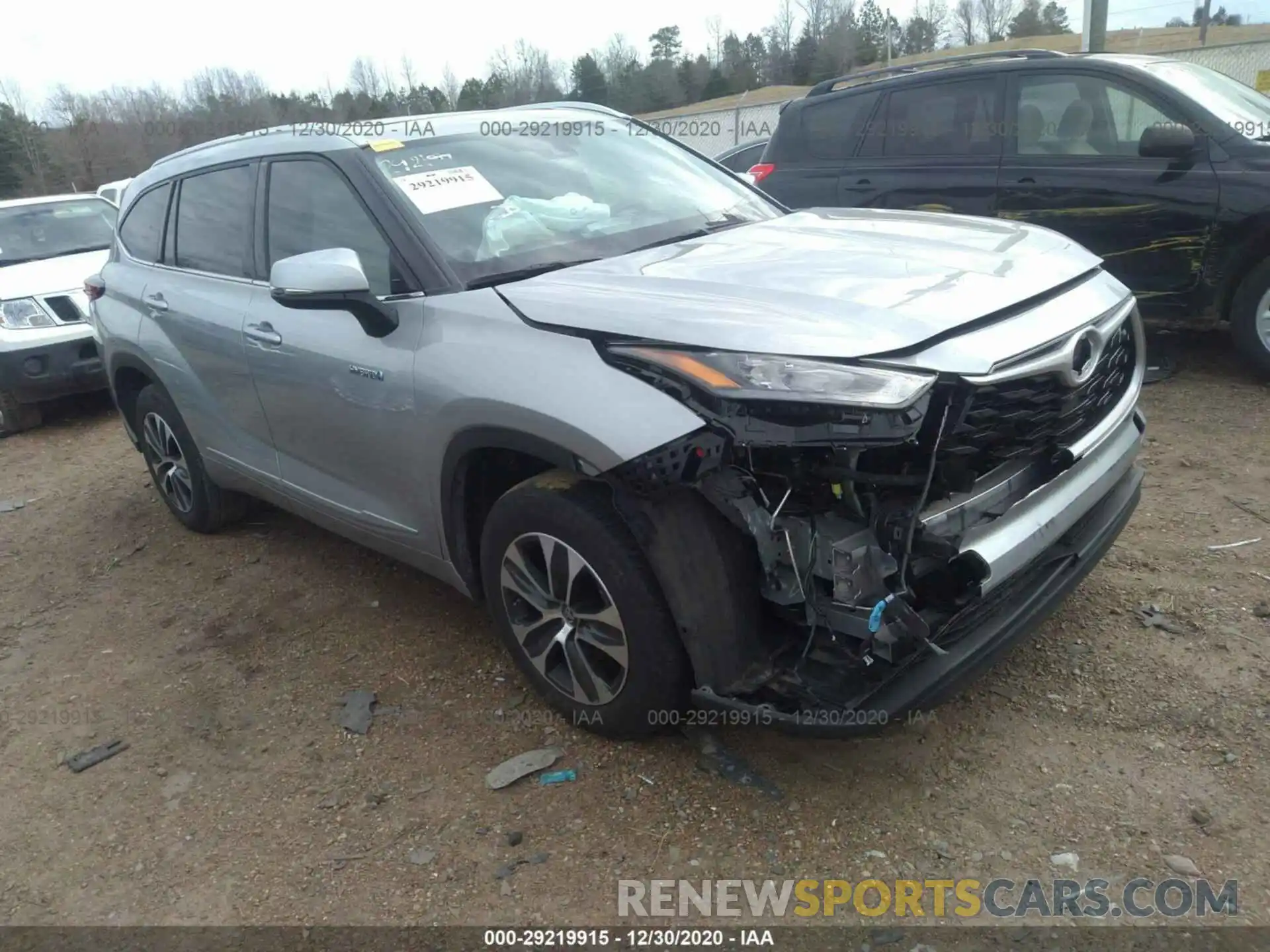 1 Photograph of a damaged car 5TDGARAH6LS500282 TOYOTA HIGHLANDER 2020