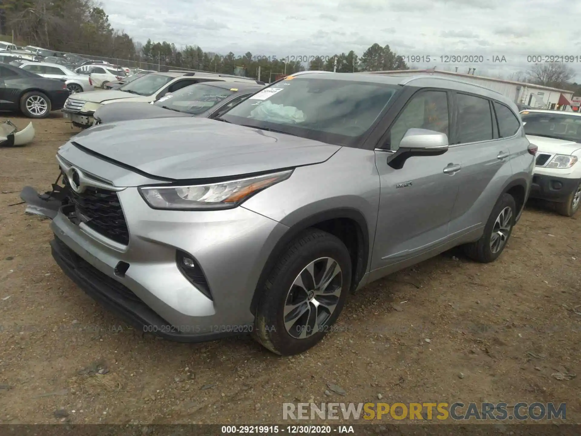 2 Photograph of a damaged car 5TDGARAH6LS500282 TOYOTA HIGHLANDER 2020