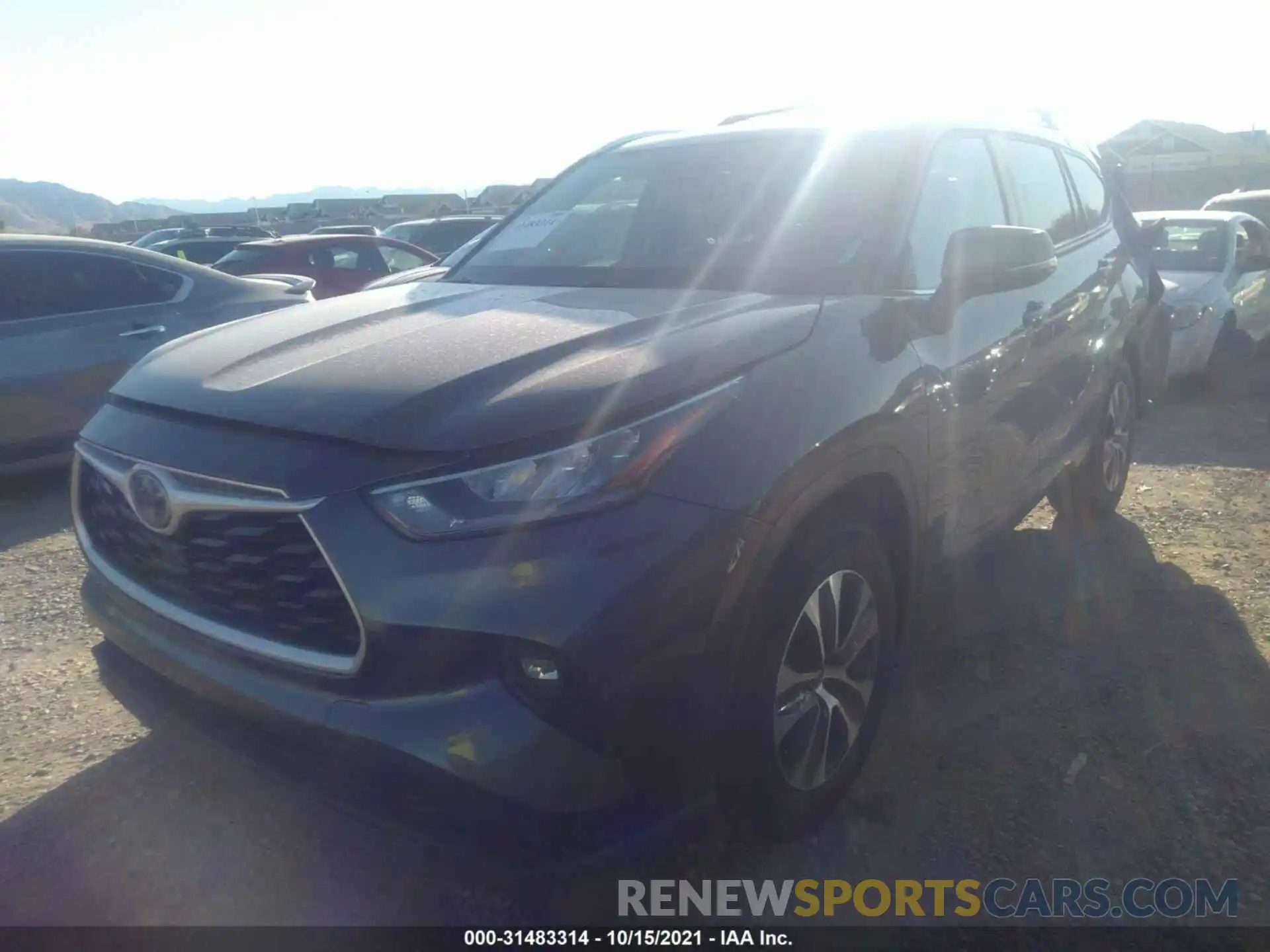 2 Photograph of a damaged car 5TDGARAH8LS502034 TOYOTA HIGHLANDER 2020