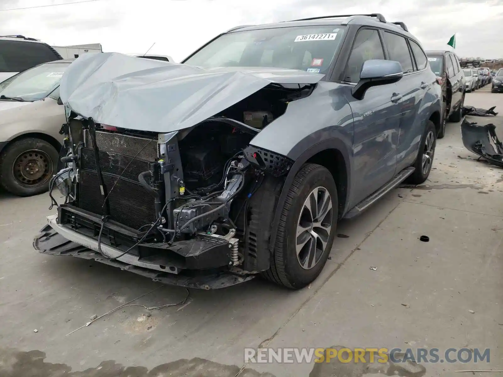 2 Photograph of a damaged car 5TDGARAH9LS001007 TOYOTA HIGHLANDER 2020