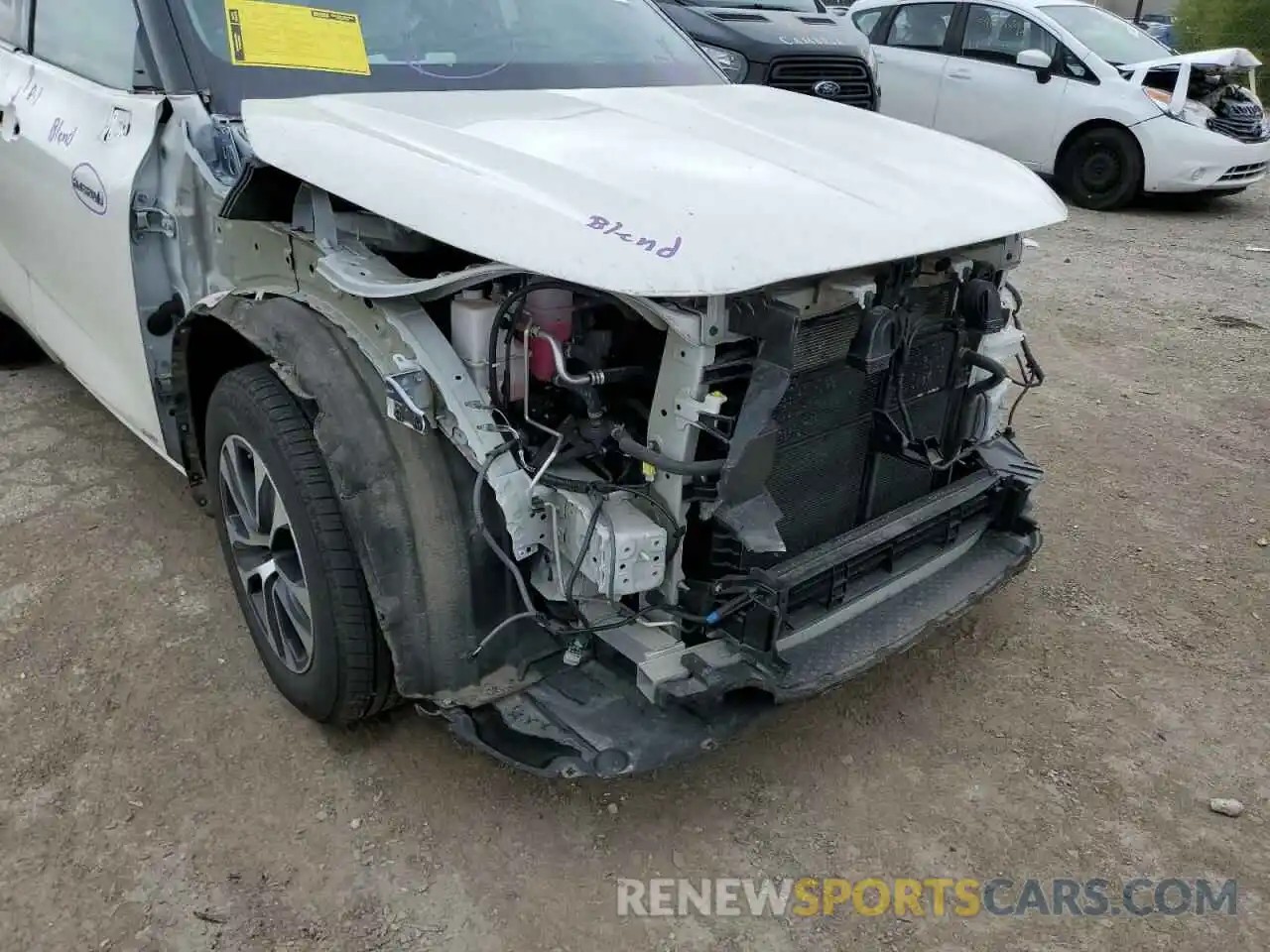 9 Photograph of a damaged car 5TDGBRCH0LS509344 TOYOTA HIGHLANDER 2020