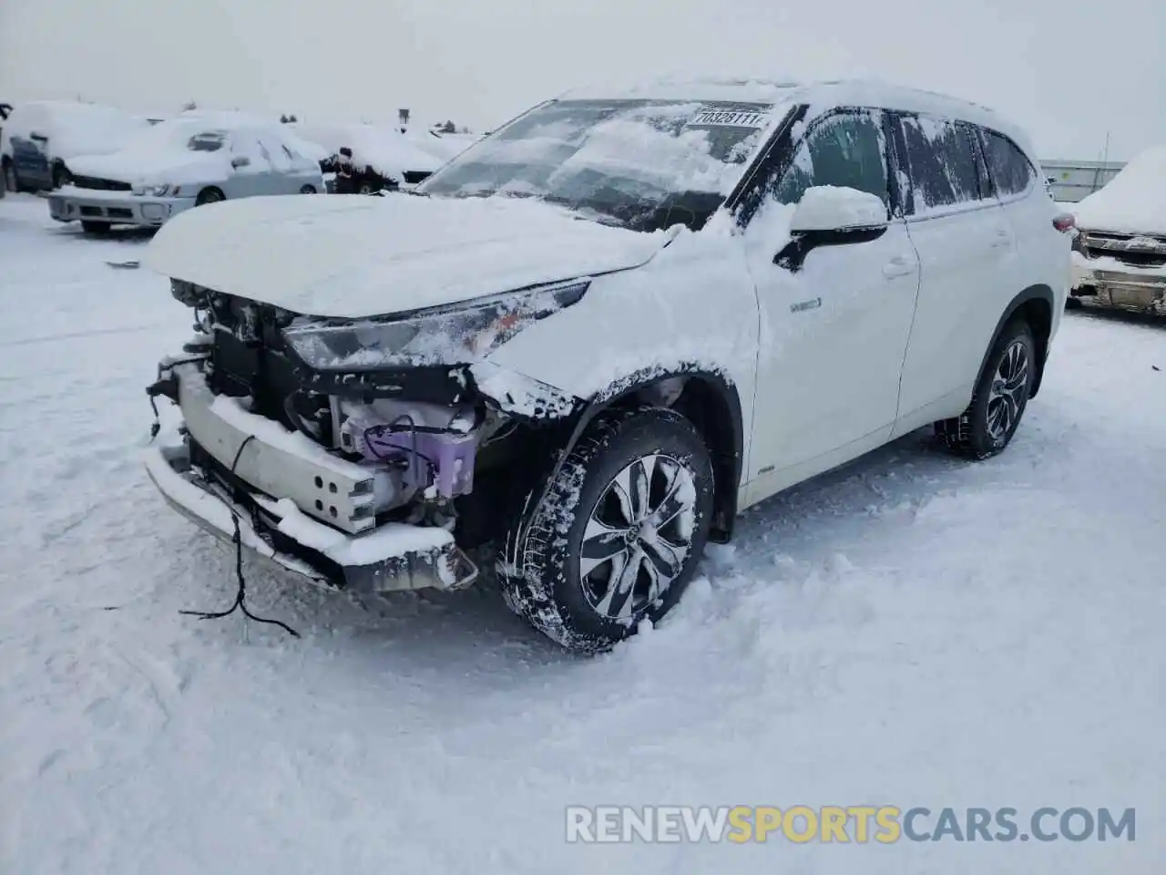 2 Photograph of a damaged car 5TDGBRCH0LS510395 TOYOTA HIGHLANDER 2020