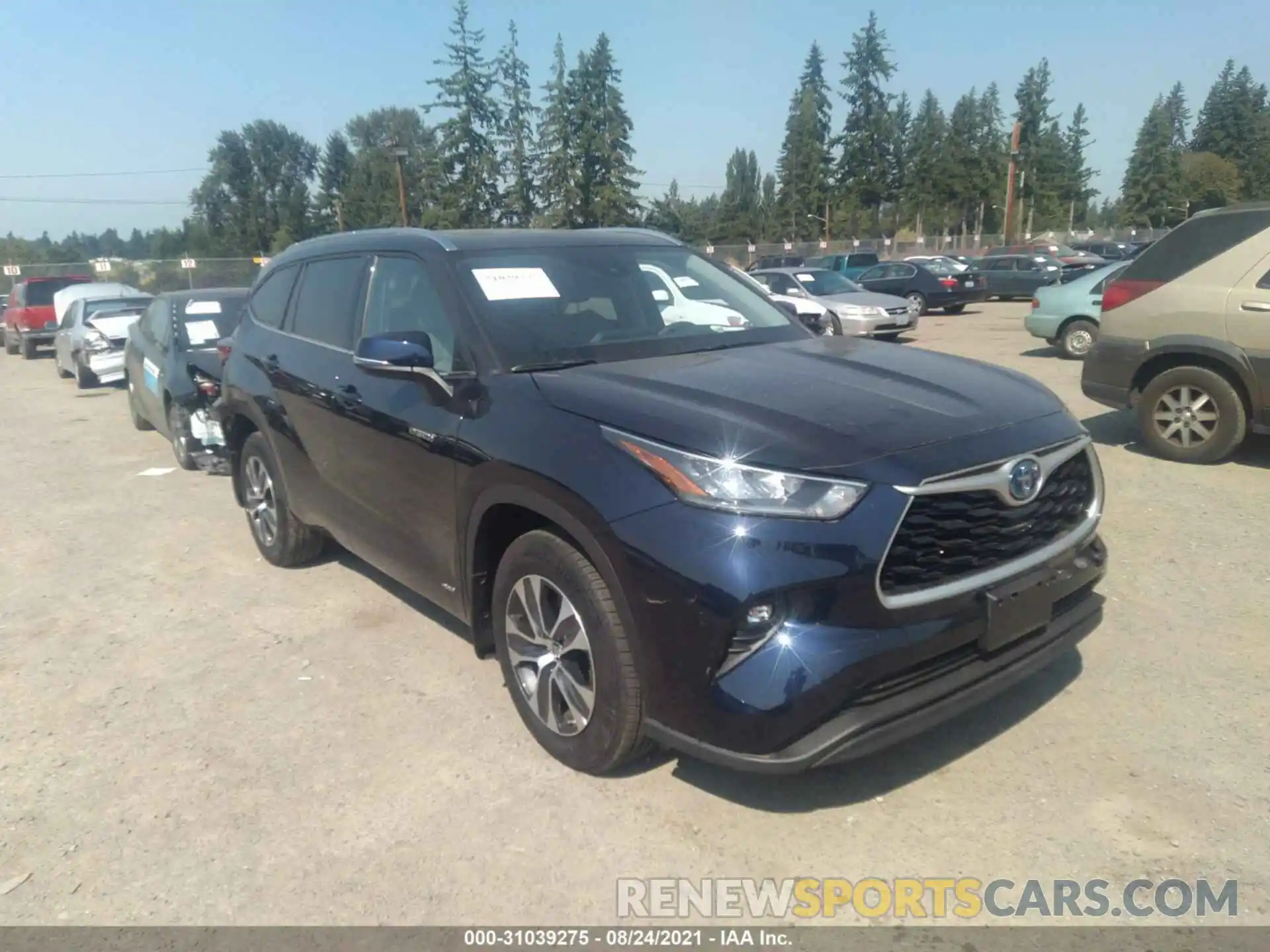 1 Photograph of a damaged car 5TDGBRCH1LS502368 TOYOTA HIGHLANDER 2020