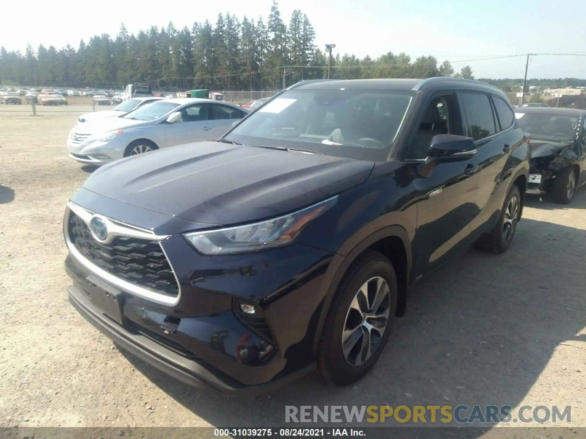 2 Photograph of a damaged car 5TDGBRCH1LS502368 TOYOTA HIGHLANDER 2020