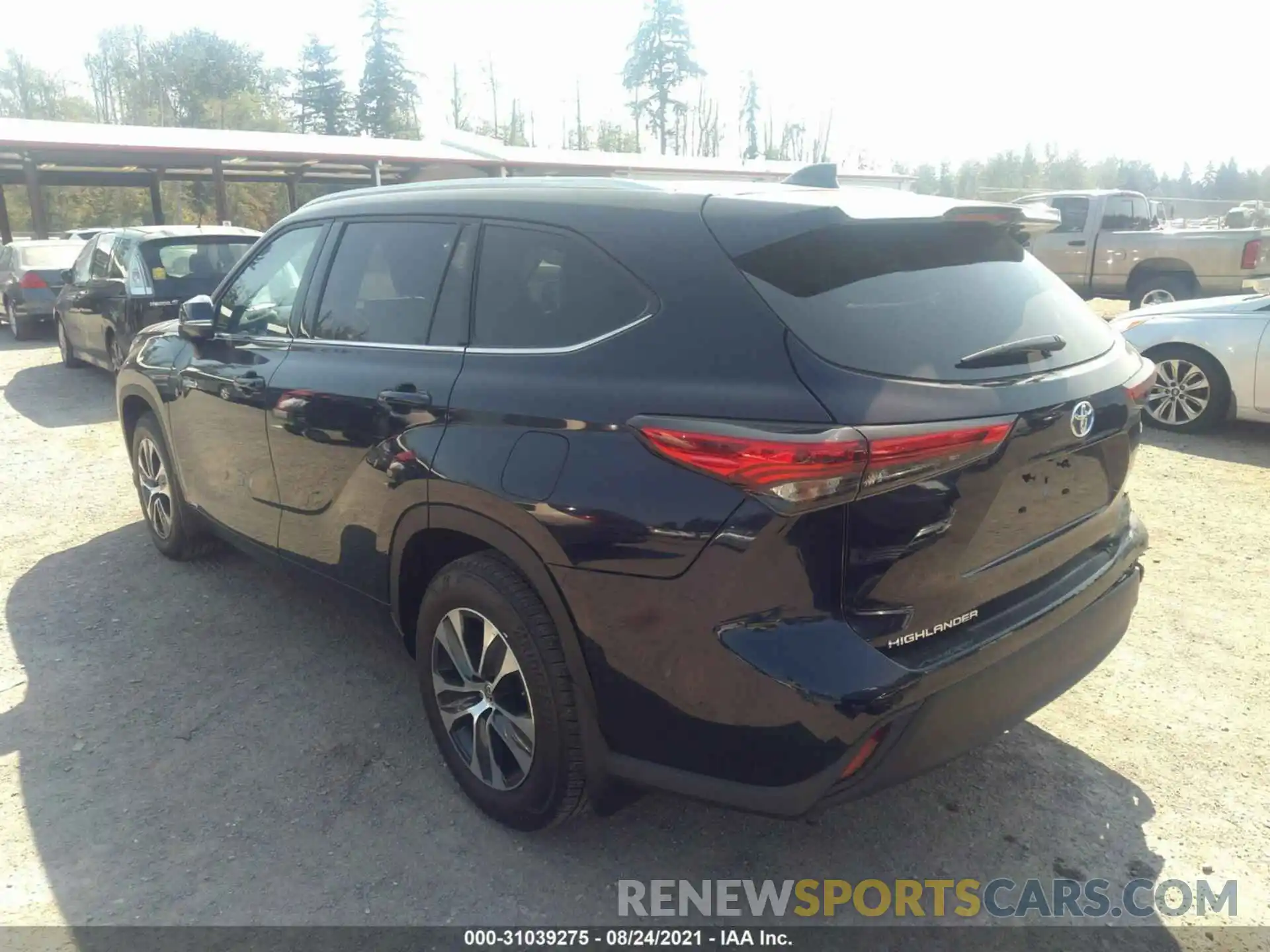 3 Photograph of a damaged car 5TDGBRCH1LS502368 TOYOTA HIGHLANDER 2020