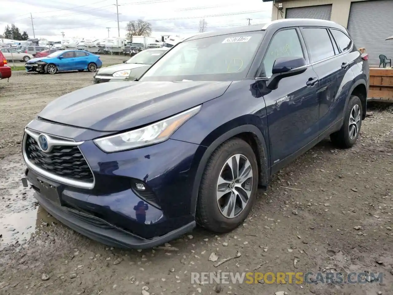 2 Photograph of a damaged car 5TDGBRCH1LS505268 TOYOTA HIGHLANDER 2020