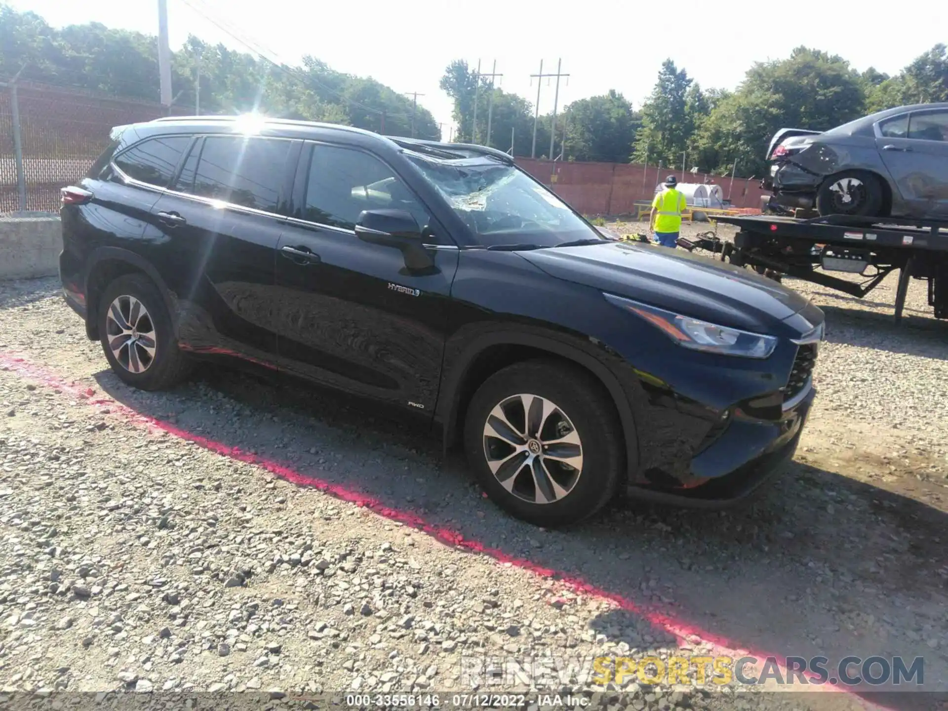 1 Photograph of a damaged car 5TDGBRCH1LS506565 TOYOTA HIGHLANDER 2020