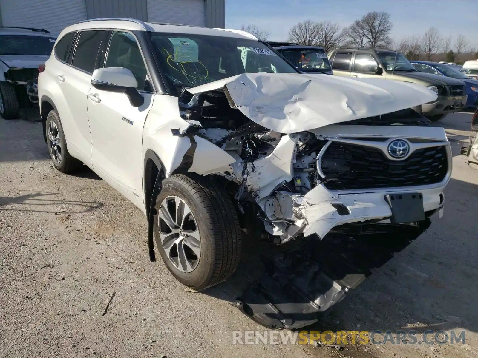 1 Photograph of a damaged car 5TDGBRCH2LS511371 TOYOTA HIGHLANDER 2020