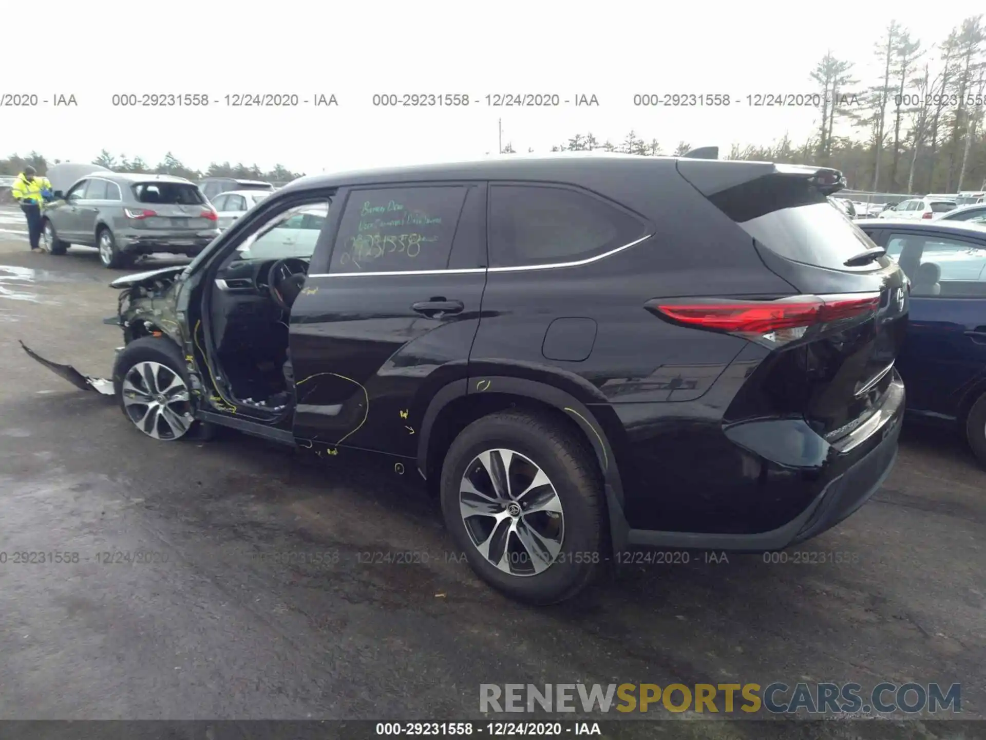 3 Photograph of a damaged car 5TDGBRCH2LS511824 TOYOTA HIGHLANDER 2020