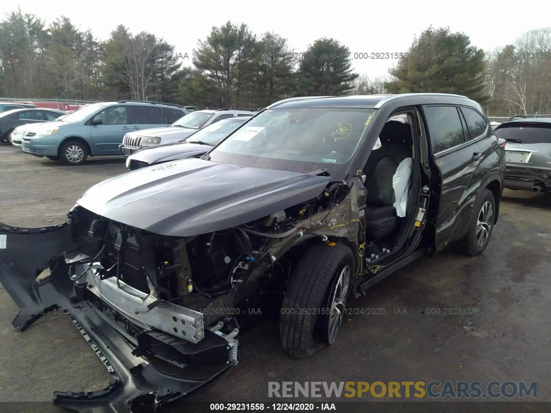 6 Photograph of a damaged car 5TDGBRCH2LS511824 TOYOTA HIGHLANDER 2020