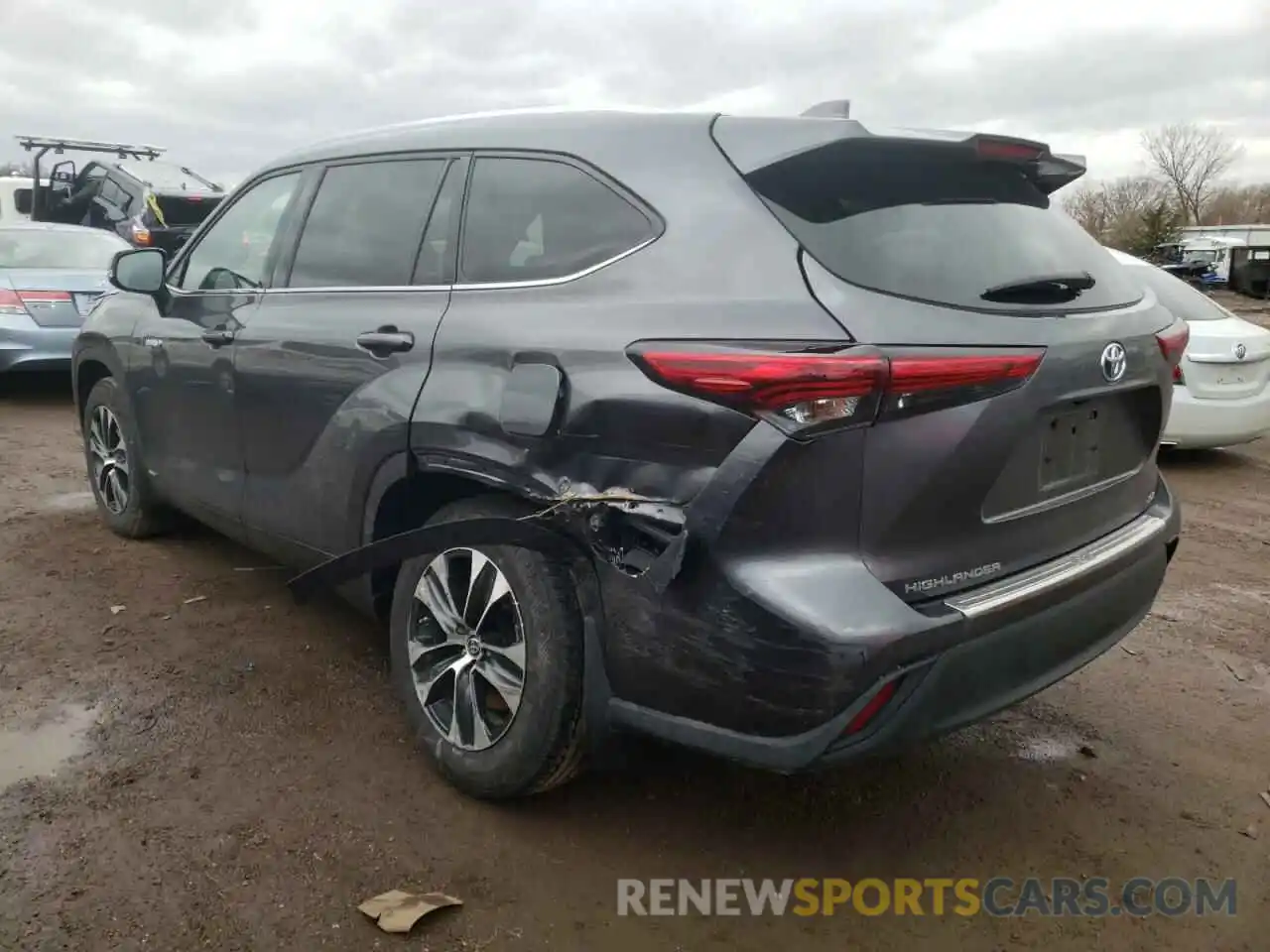 3 Photograph of a damaged car 5TDGBRCH2LS513993 TOYOTA HIGHLANDER 2020