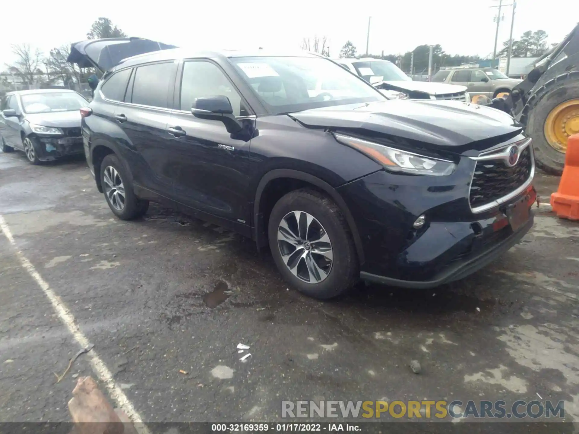 1 Photograph of a damaged car 5TDGBRCH3LS510293 TOYOTA HIGHLANDER 2020