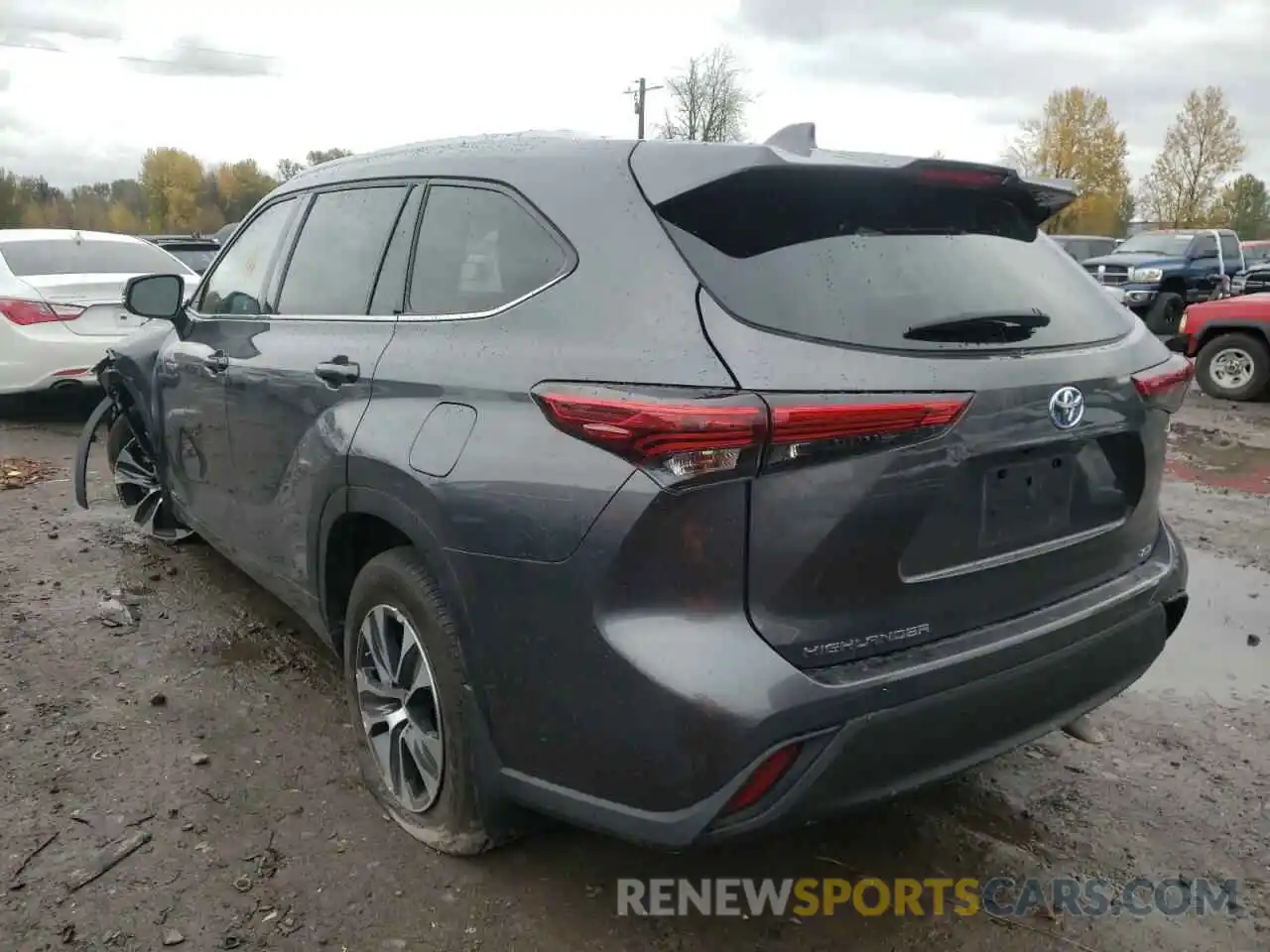 3 Photograph of a damaged car 5TDGBRCH4LS001278 TOYOTA HIGHLANDER 2020