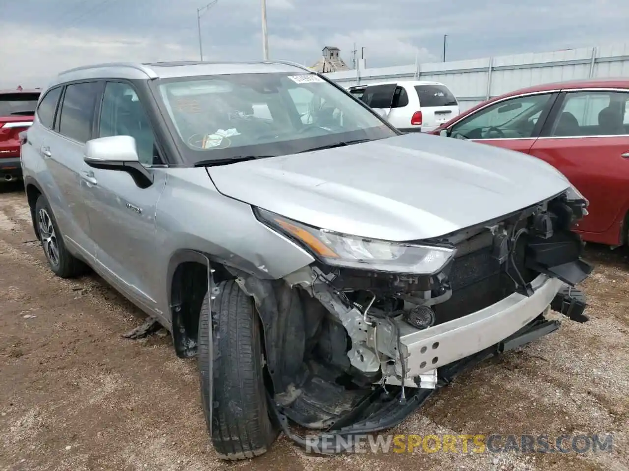 1 Photograph of a damaged car 5TDGBRCH4LS502557 TOYOTA HIGHLANDER 2020