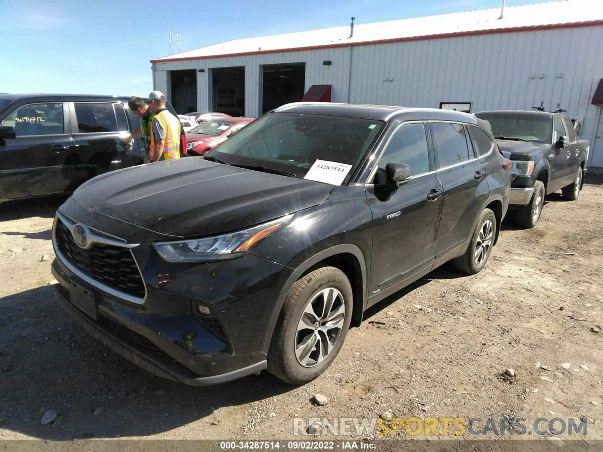 2 Photograph of a damaged car 5TDGBRCH4LS511923 TOYOTA HIGHLANDER 2020