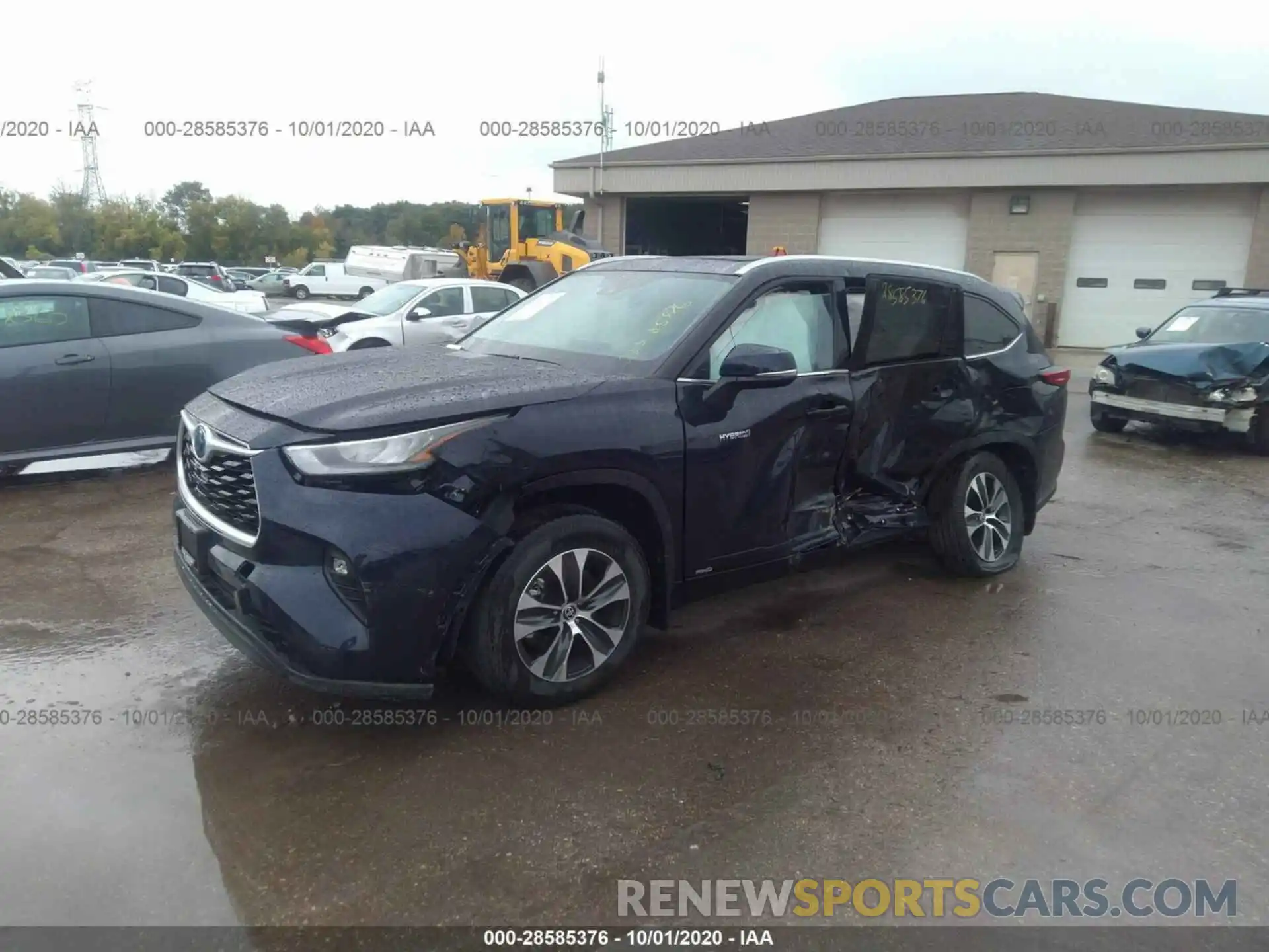 2 Photograph of a damaged car 5TDGBRCH5LS001855 TOYOTA HIGHLANDER 2020