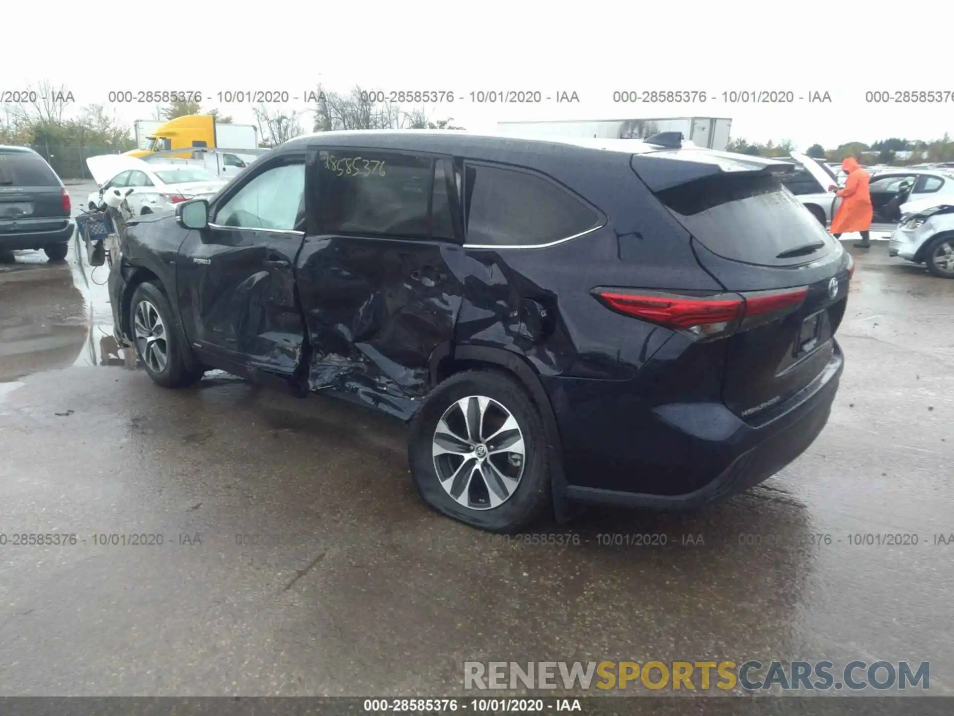 3 Photograph of a damaged car 5TDGBRCH5LS001855 TOYOTA HIGHLANDER 2020